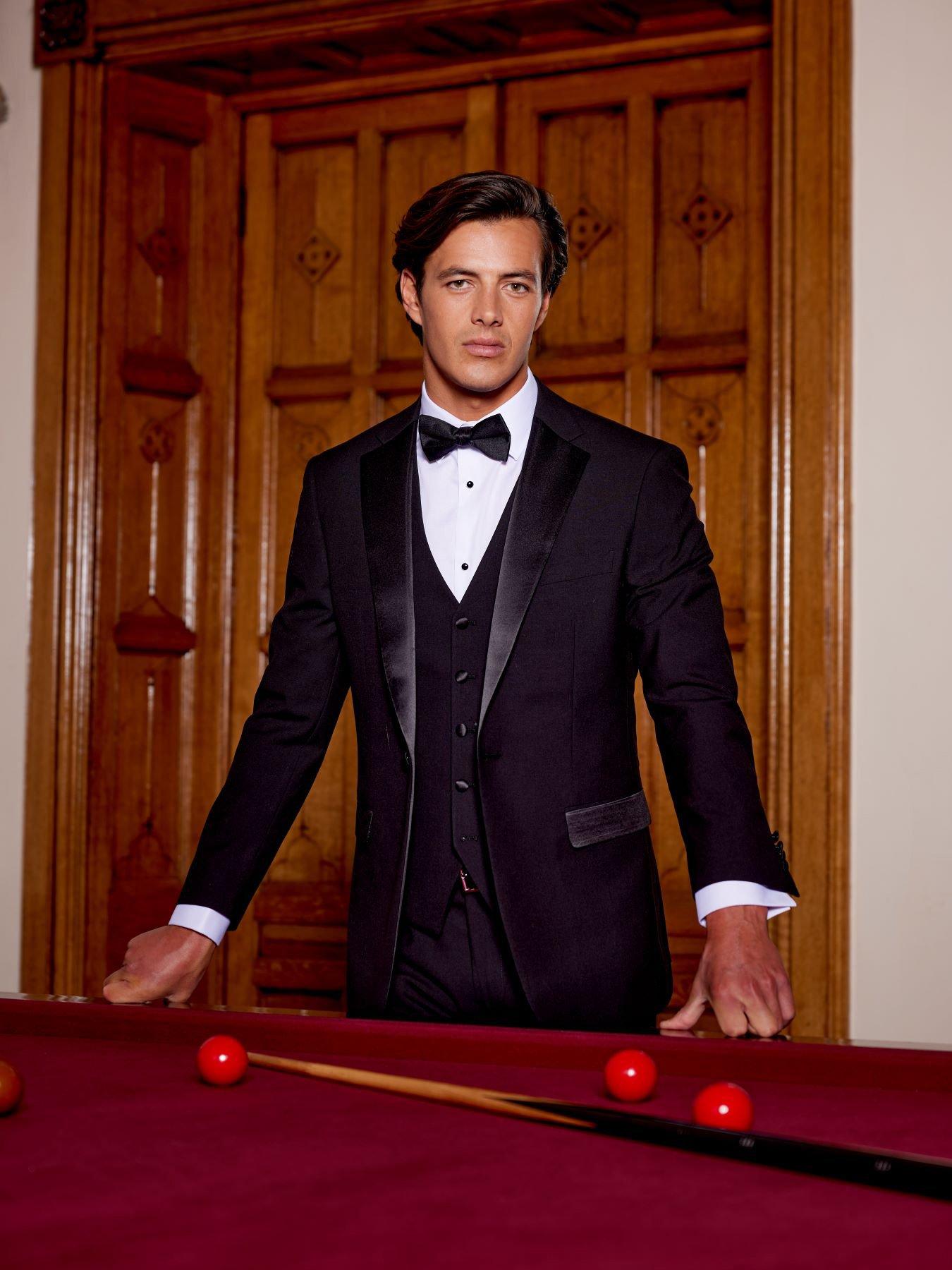 Image 6 of 6 of Skopes Cavendish Standard Tuxedo Waistcoat - Black