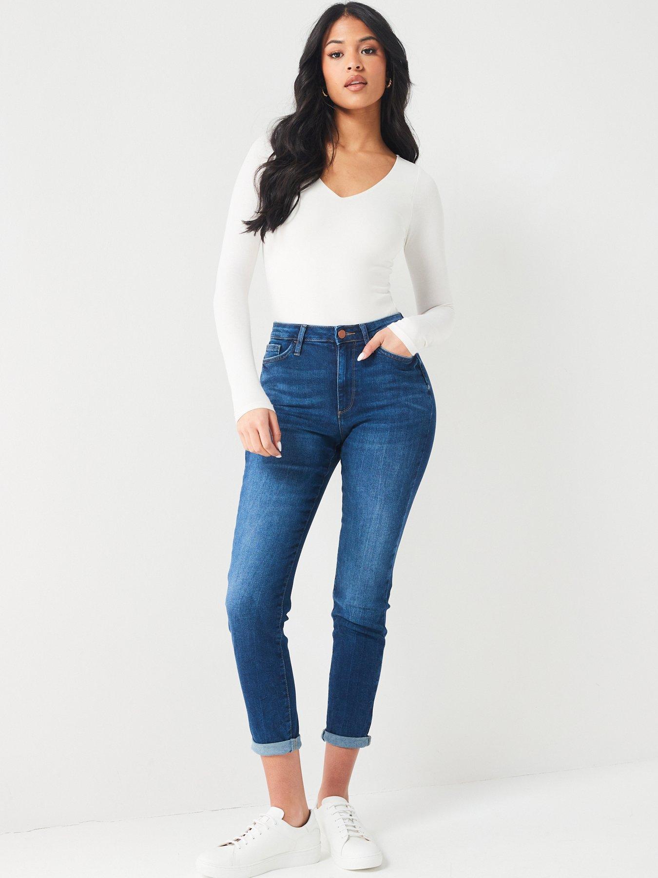 Relaxed slim hot sale jeans womens