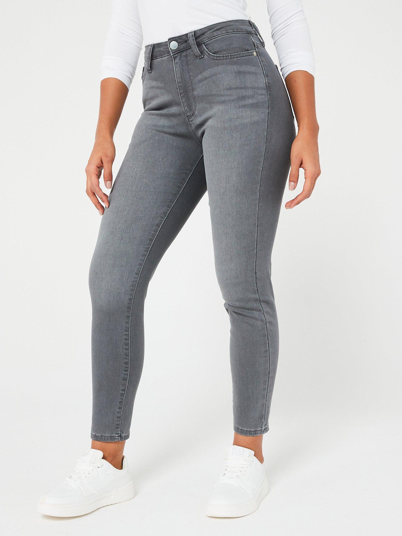 undefined Relaxed Skinny Jeans - Grey