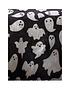  image of bedlam-spooky-ghosts-fleece-duvet-cover-set-grey