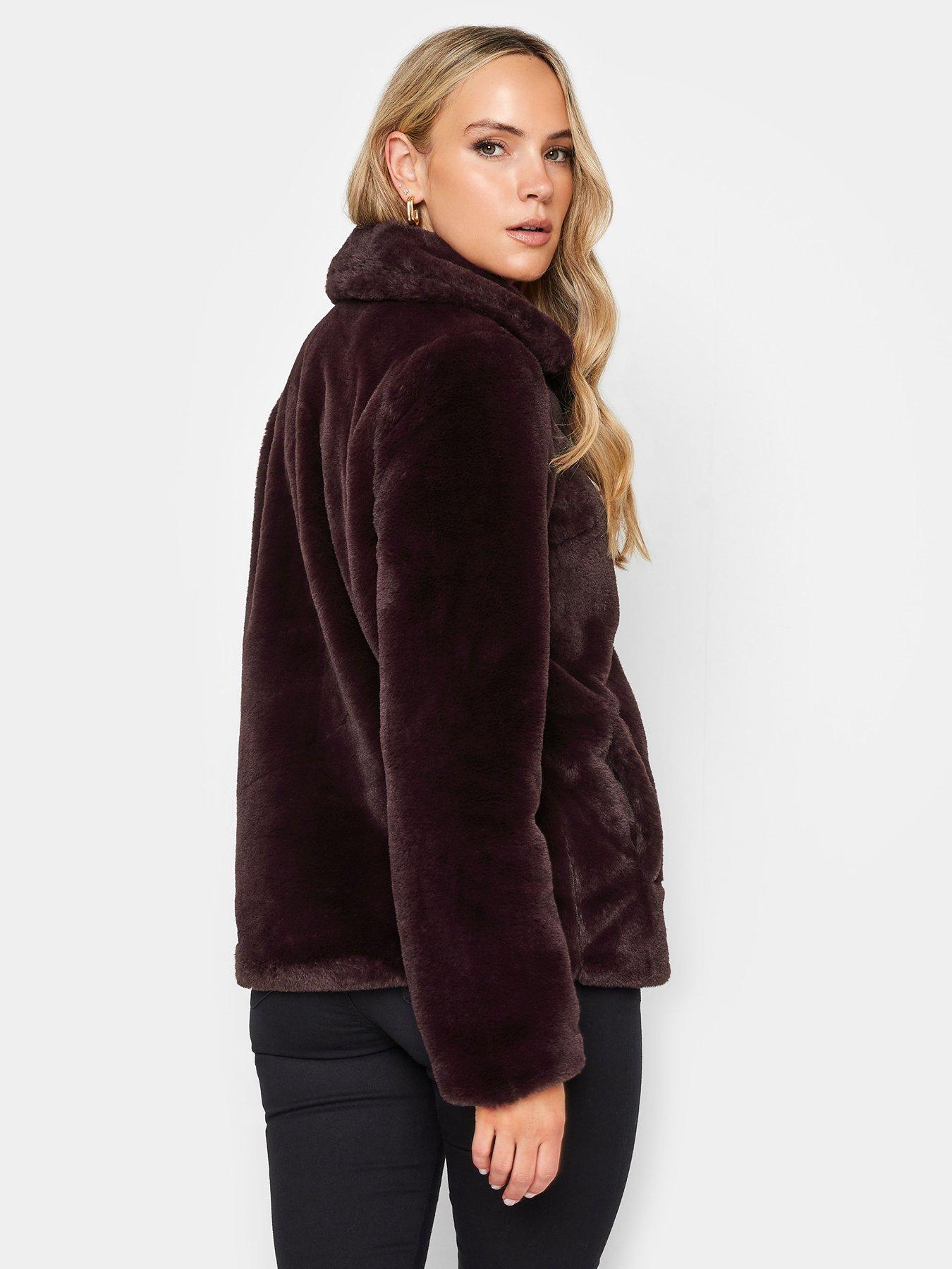 Faux fur coat on sale tall