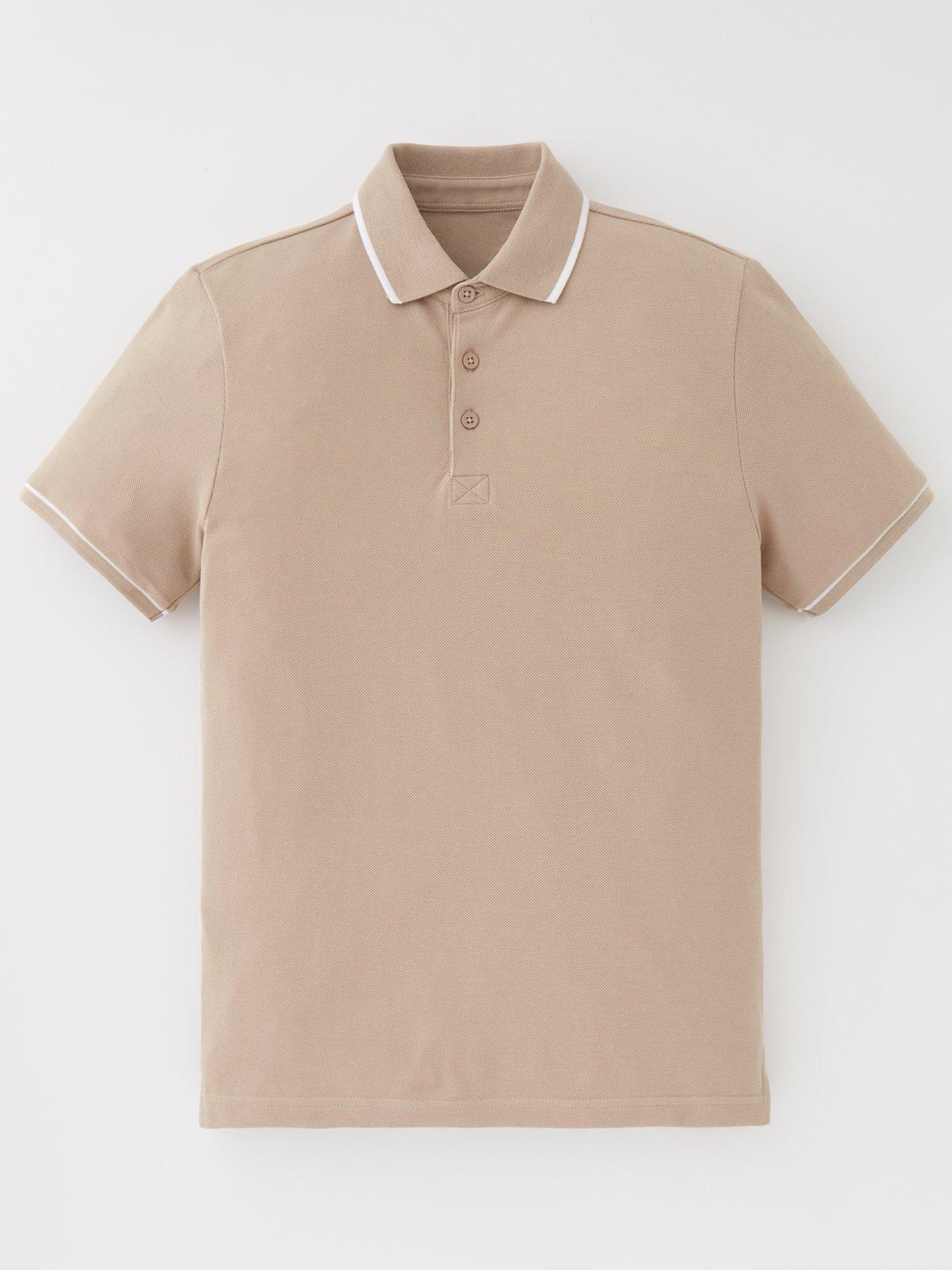 Image 1 of 4 of Everyday Boys&nbsp;Short Sleeve&nbsp;Polo - Stone