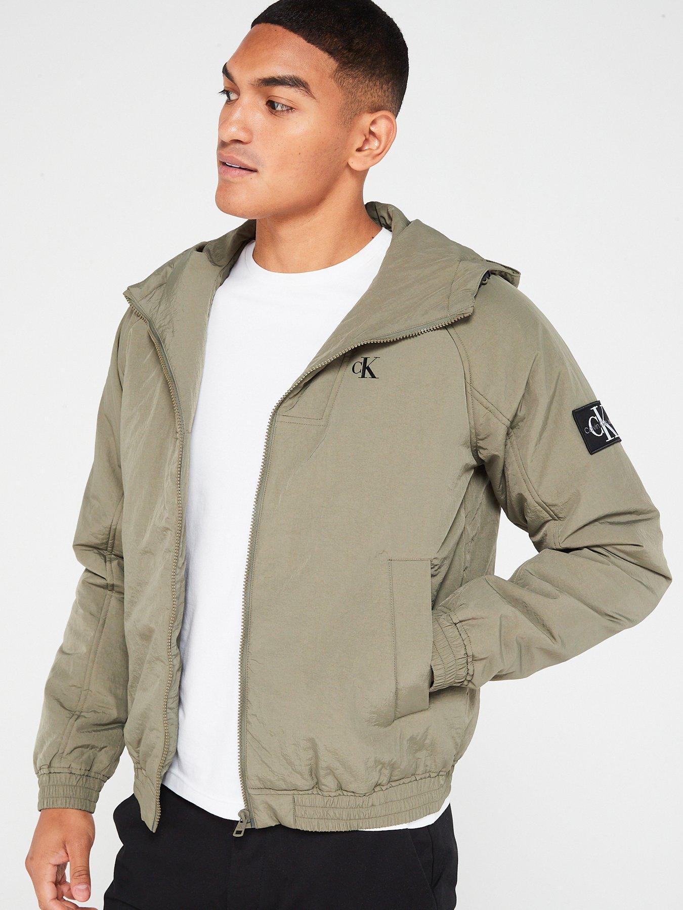 Klein Jeans Padded Harrington Hooded - Jacket Khaki Calvin