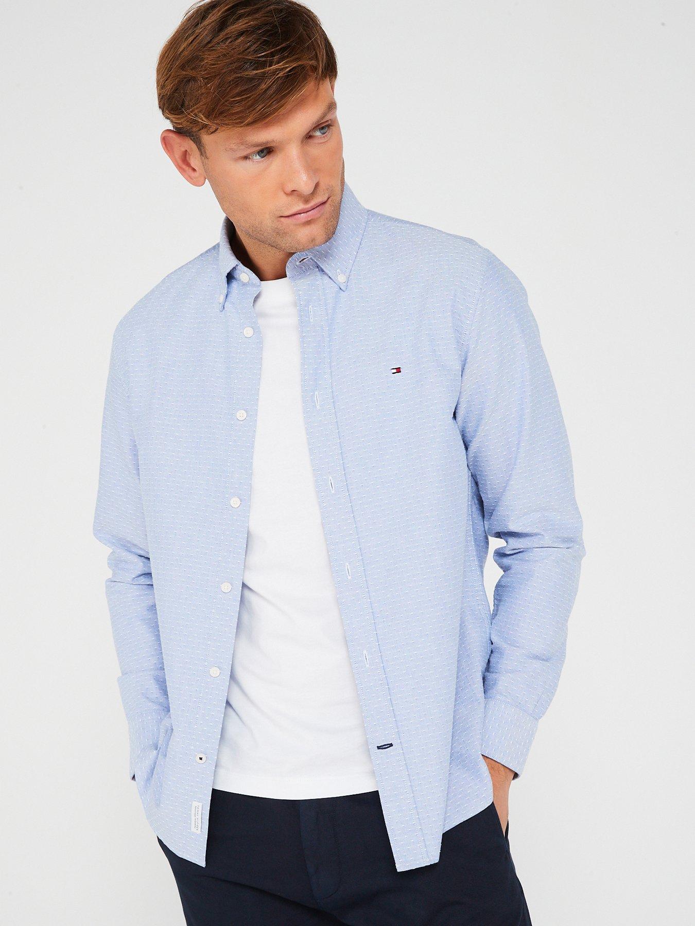 Light blue tommy clearance hilfiger shirt