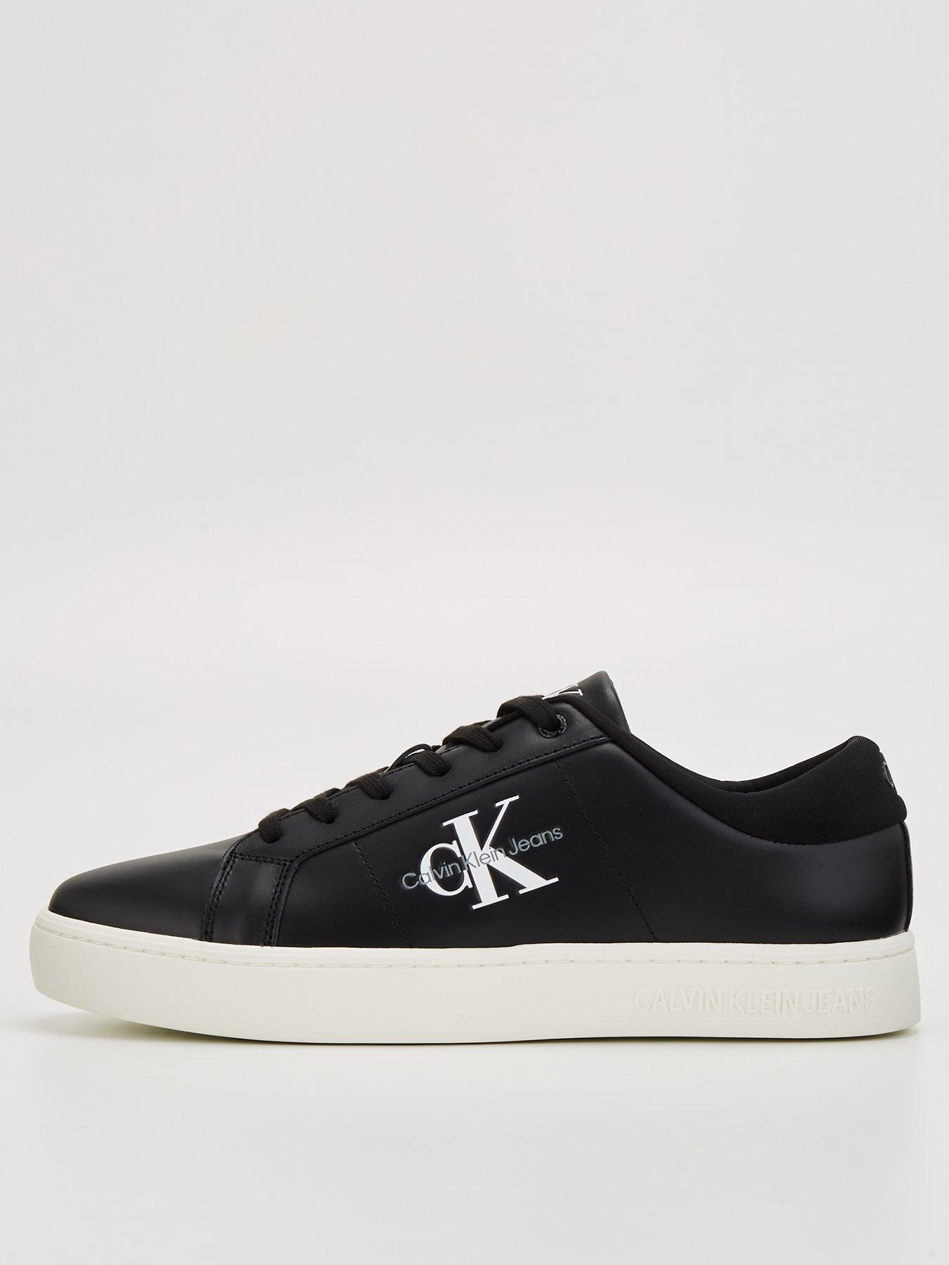 undefined Classic Cupsole Low Leather Trainer - Black/white