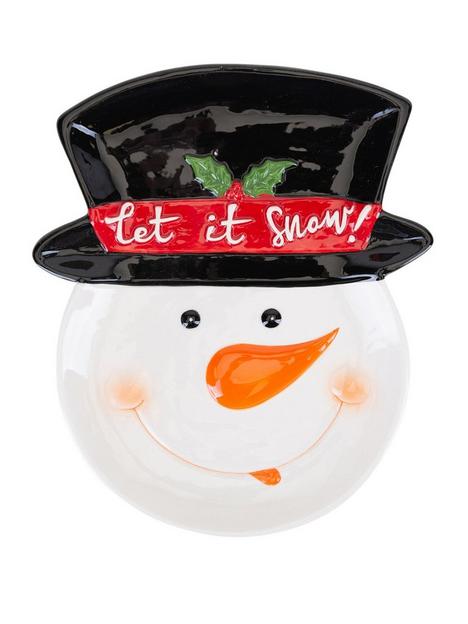 very-home-snowman-christmasnbspplate