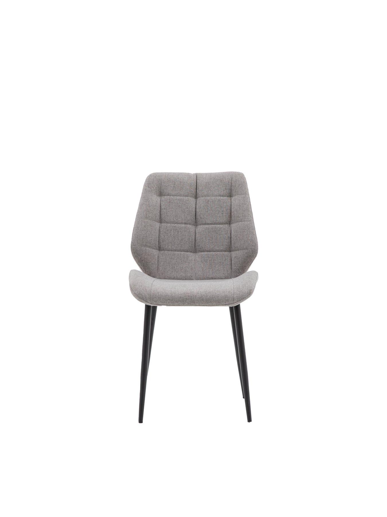 Image 5 of 7 of Gallery Direct Set of 2 Matthew Grey Dining Chairs