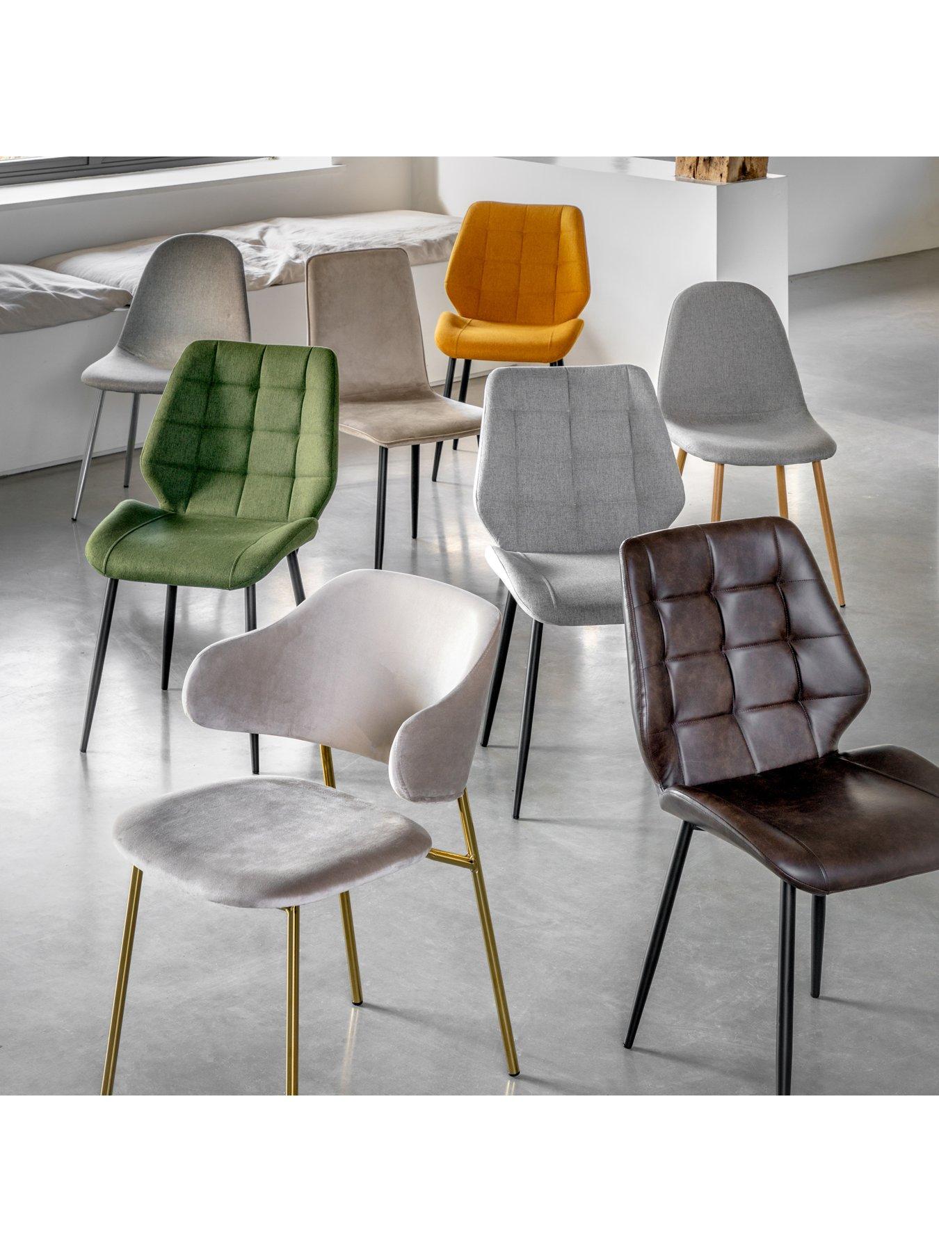 Image 4 of 7 of Gallery Direct Set of 2 Matthew Brown Dining Chairs