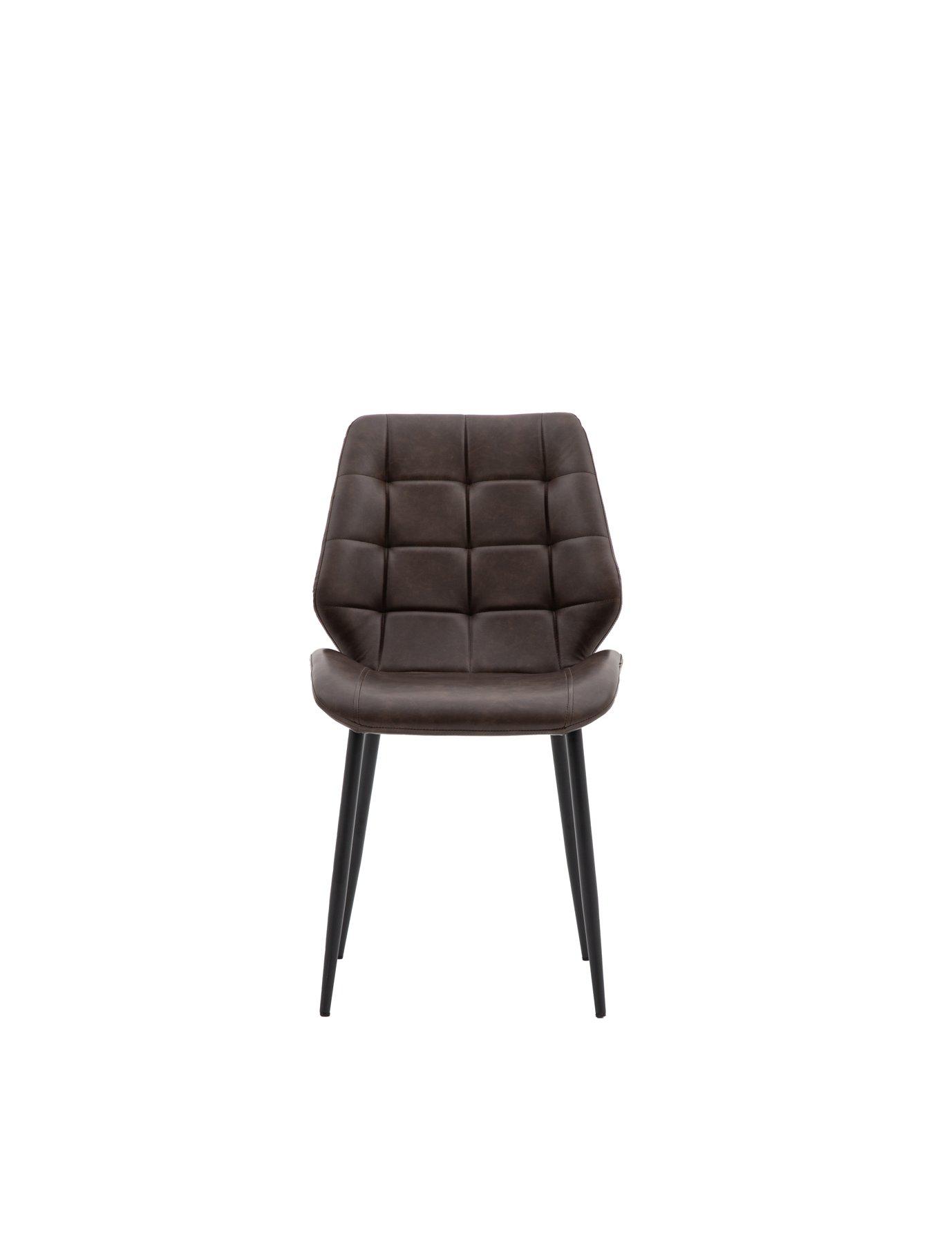Image 5 of 7 of Gallery Direct Set of 2 Matthew Brown Dining Chairs