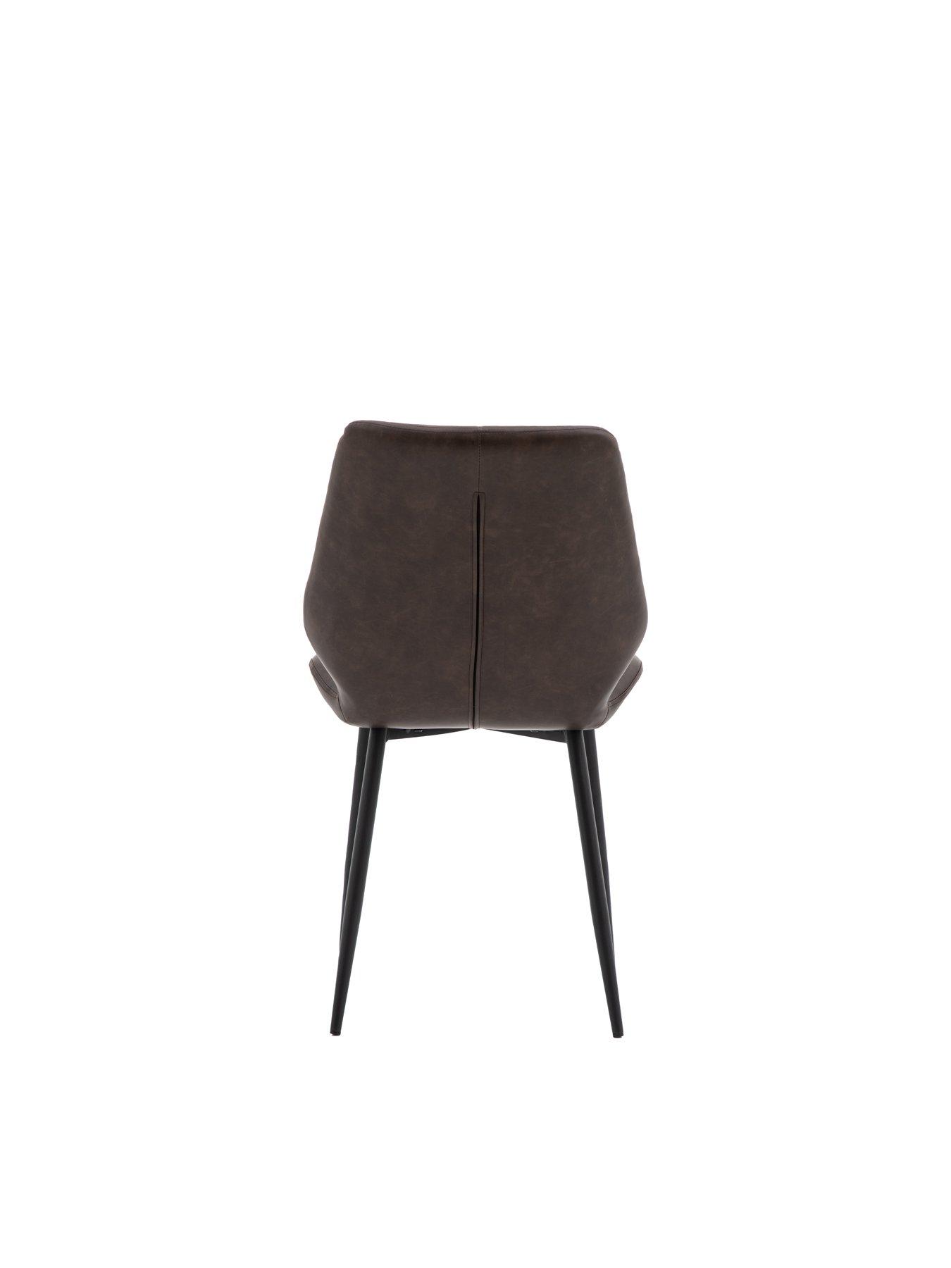 Image 7 of 7 of Gallery Direct Set of 2 Matthew Brown Dining Chairs