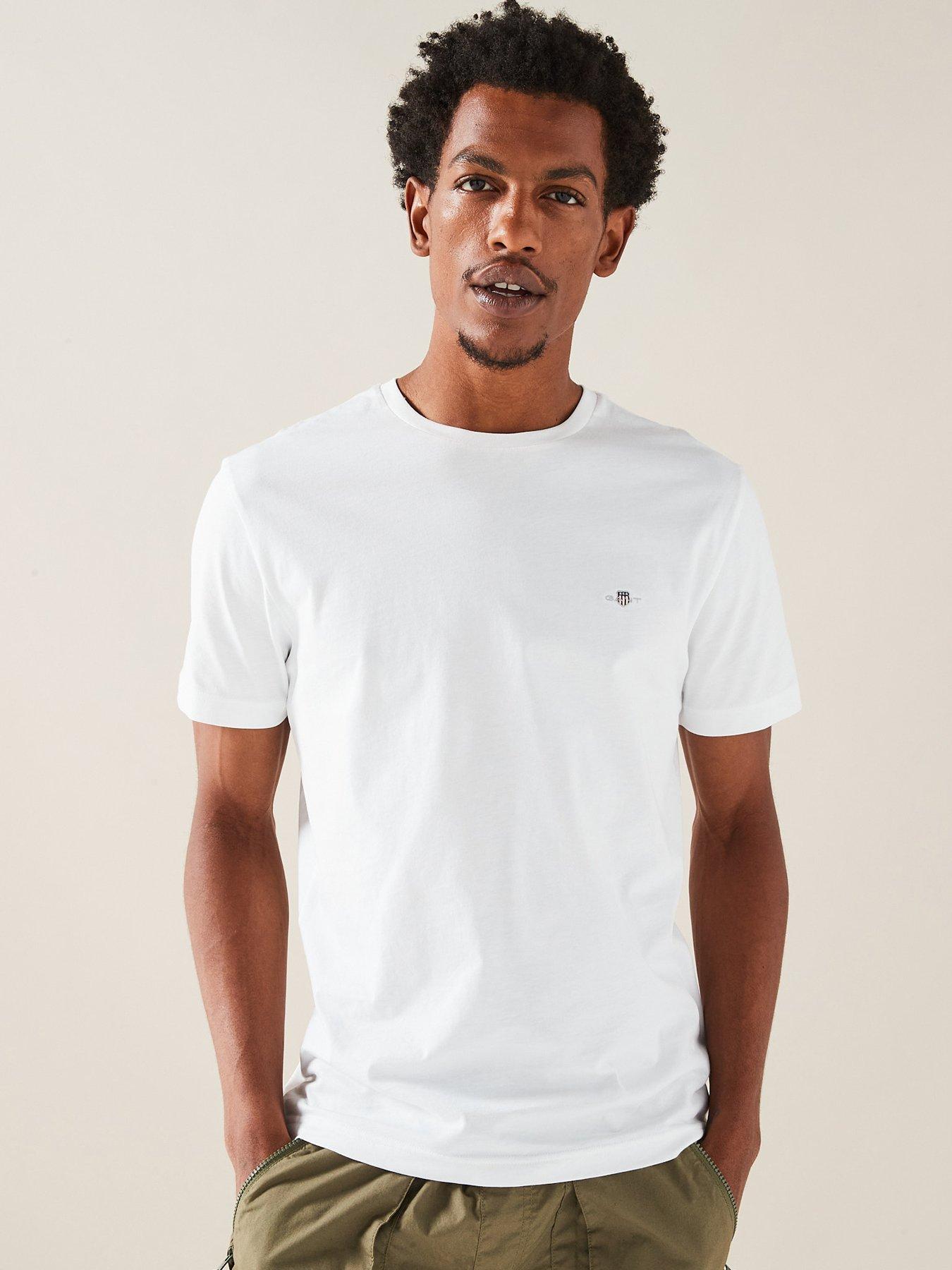 image of gant-reg-shield-shortsleeve-t-shirt-white