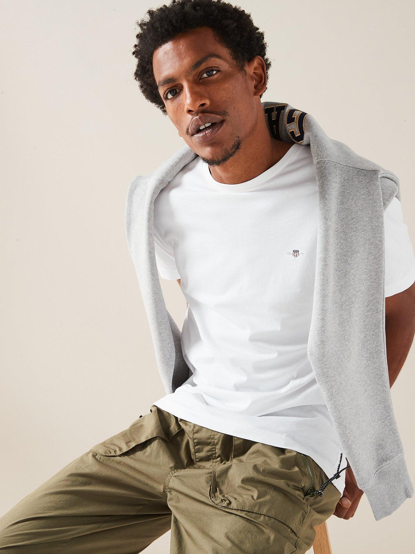  image of gant-reg-shield-shortsleeve-t-shirt-white