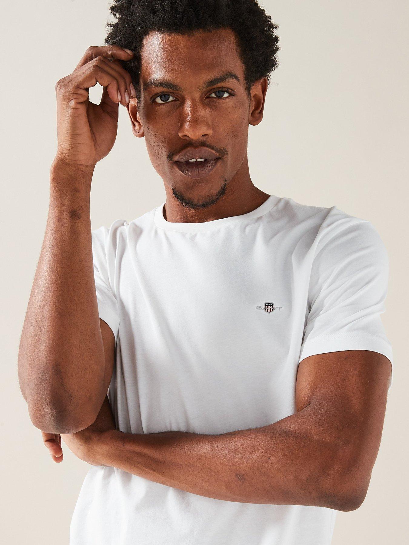  image of gant-reg-shield-shortsleeve-t-shirt-white