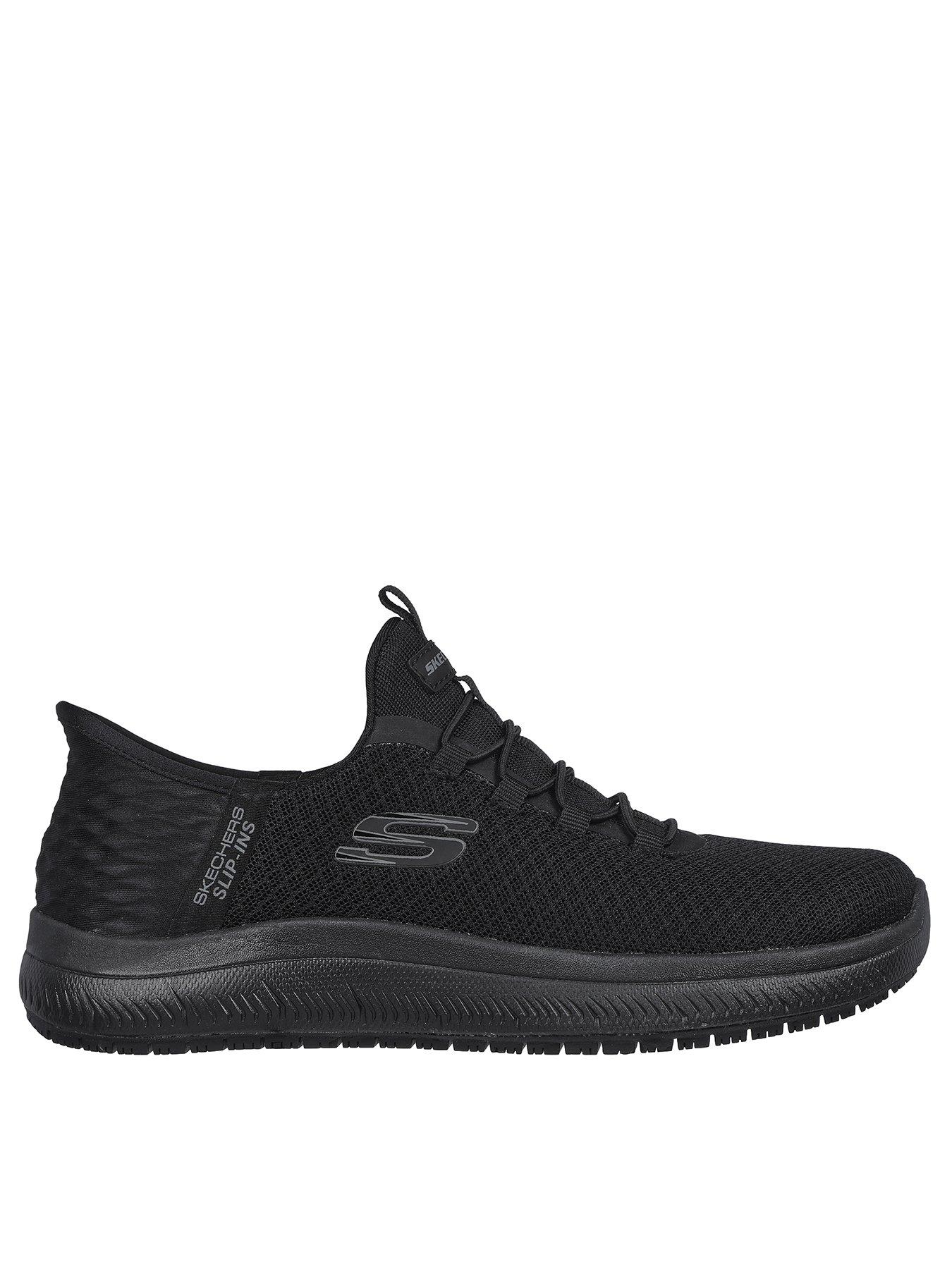skechers-summits-slip-resistance-slip-in-workwear-athletic-trainers-black