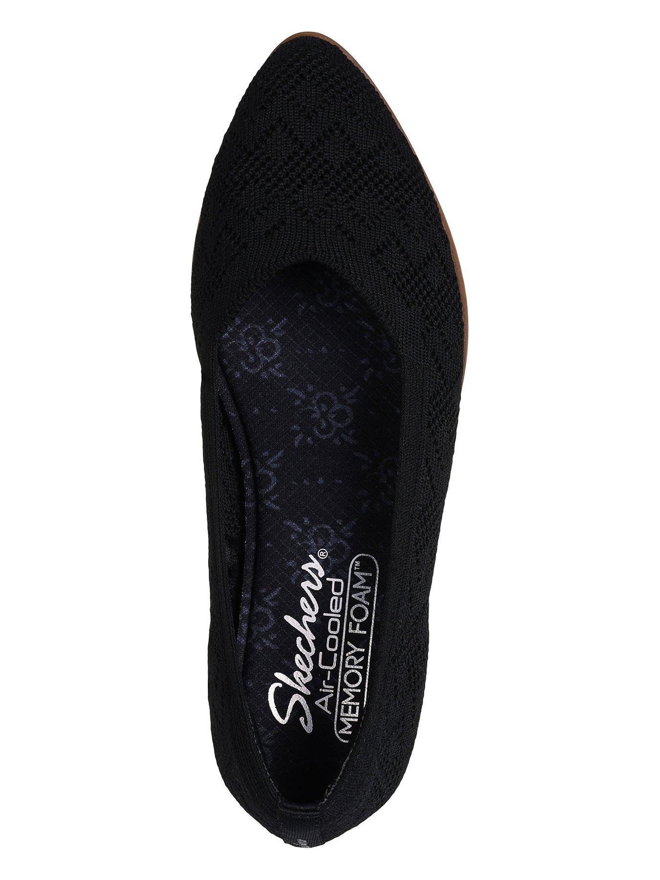 Skechers flats memory foam cleo online