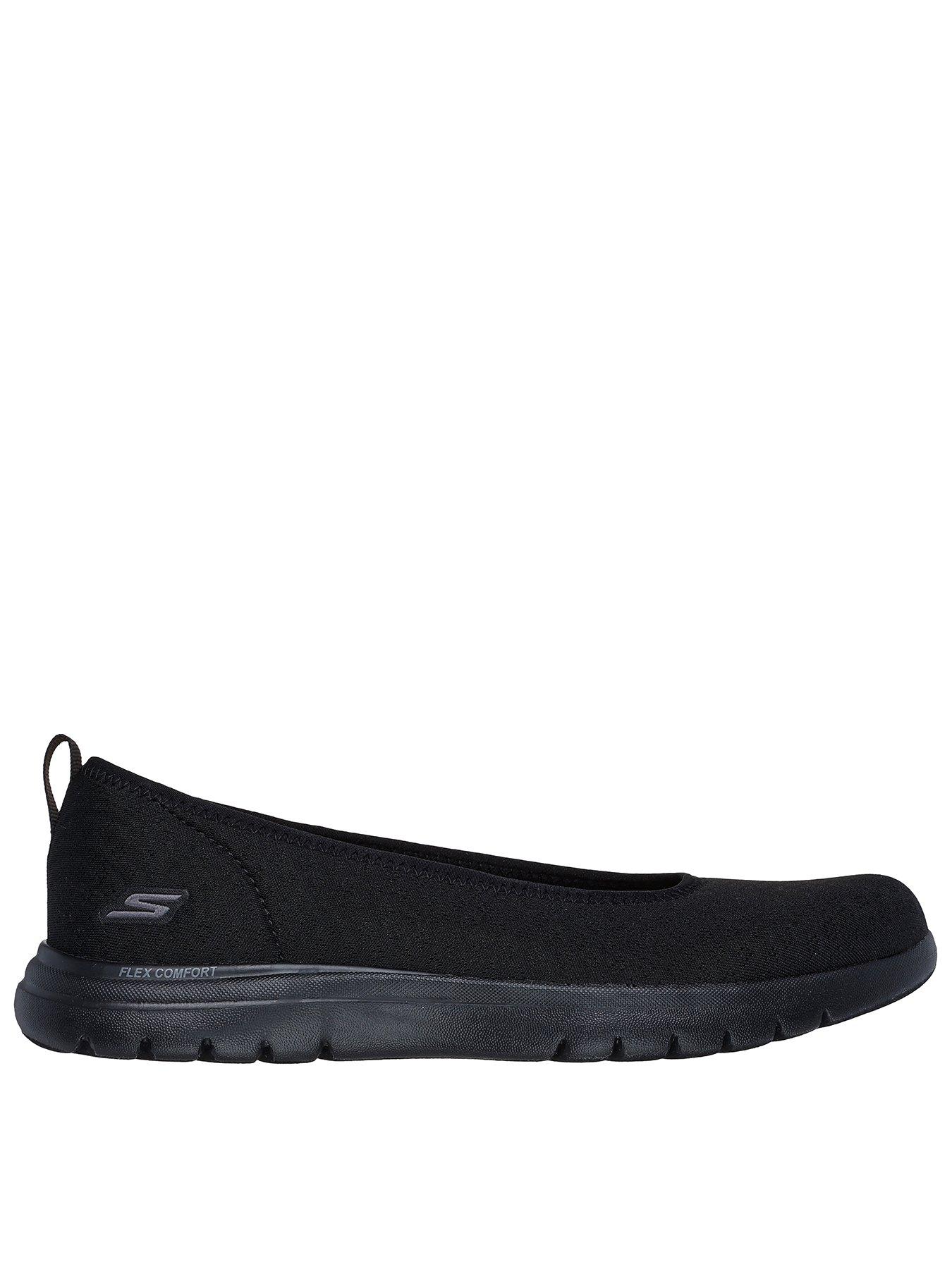 Skechers Wide Fit Gowalk 6 - Big Splash Slip On - Black/black