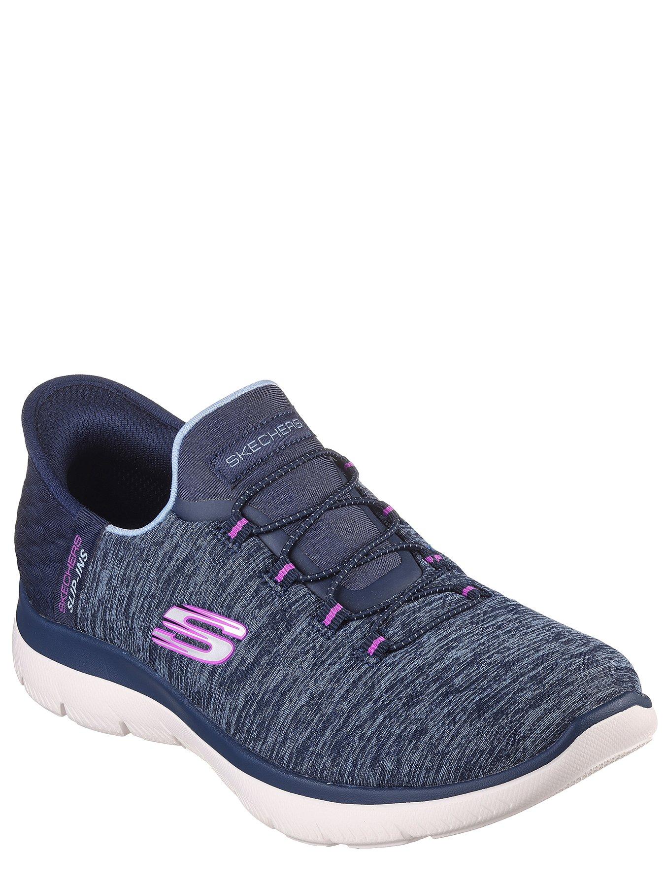 Skechers Summits Dazzling Haze Mesh Bungee Slip-ins - Navy ...