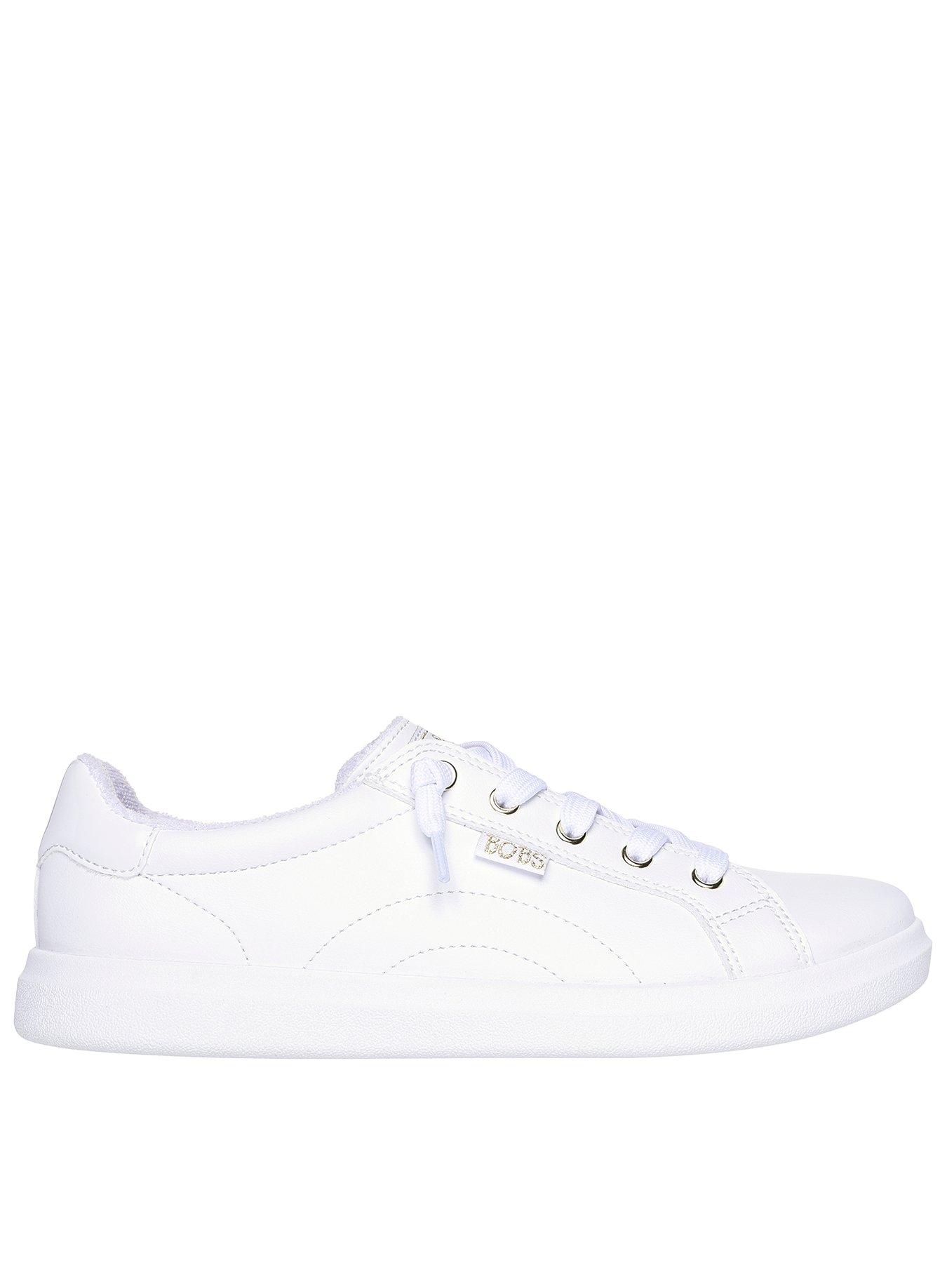 skechers-bobs-dvine-slip-on-duraleather-trainer-white