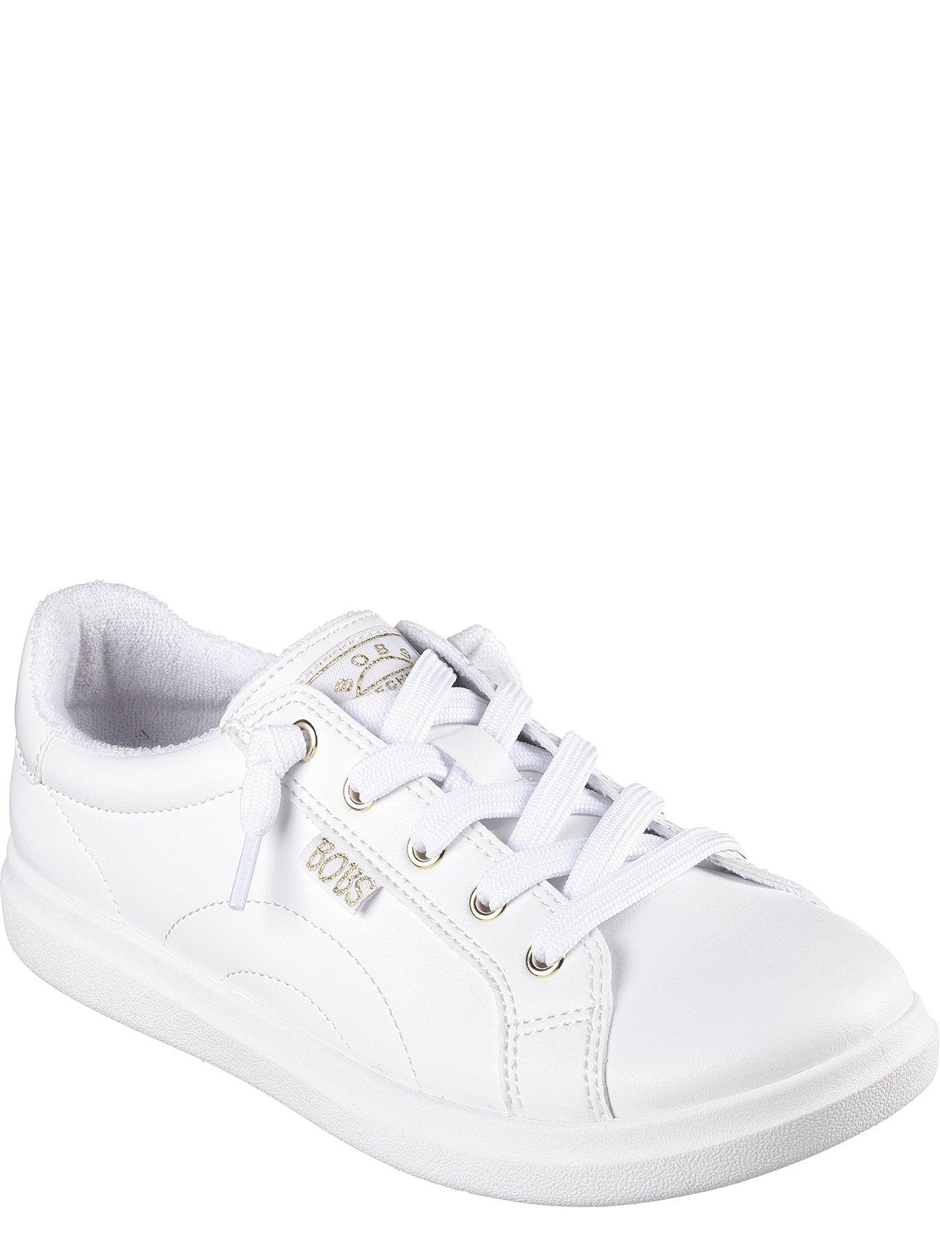 Skechers white plimsolls clearance
