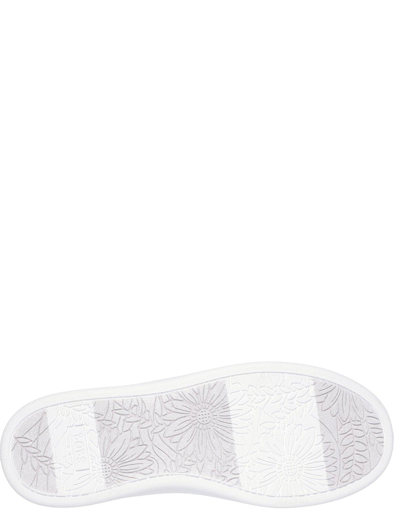  image of skechers-bobs-dvine-slip-on-duraleather-trainer-white