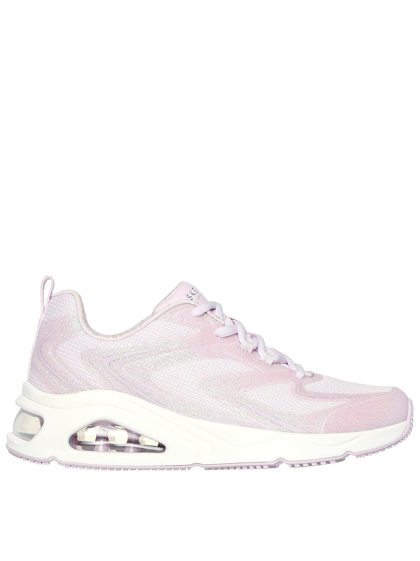 Skechers white glitter online