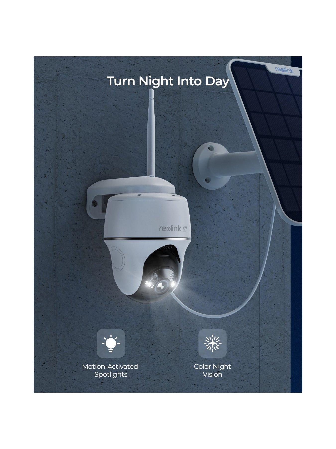  image of reolink-4k-argus-pt-ultra-360deg-ai-battery-cam-kit-64gb