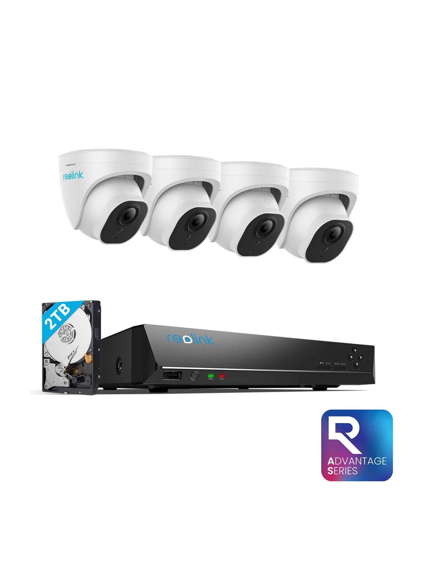 Reolink NVS8-5KD4-A 2TB 8-Channel 4K PoE NVR Kit  &  4 x 4K Indoor  &  Outdoor Cameras