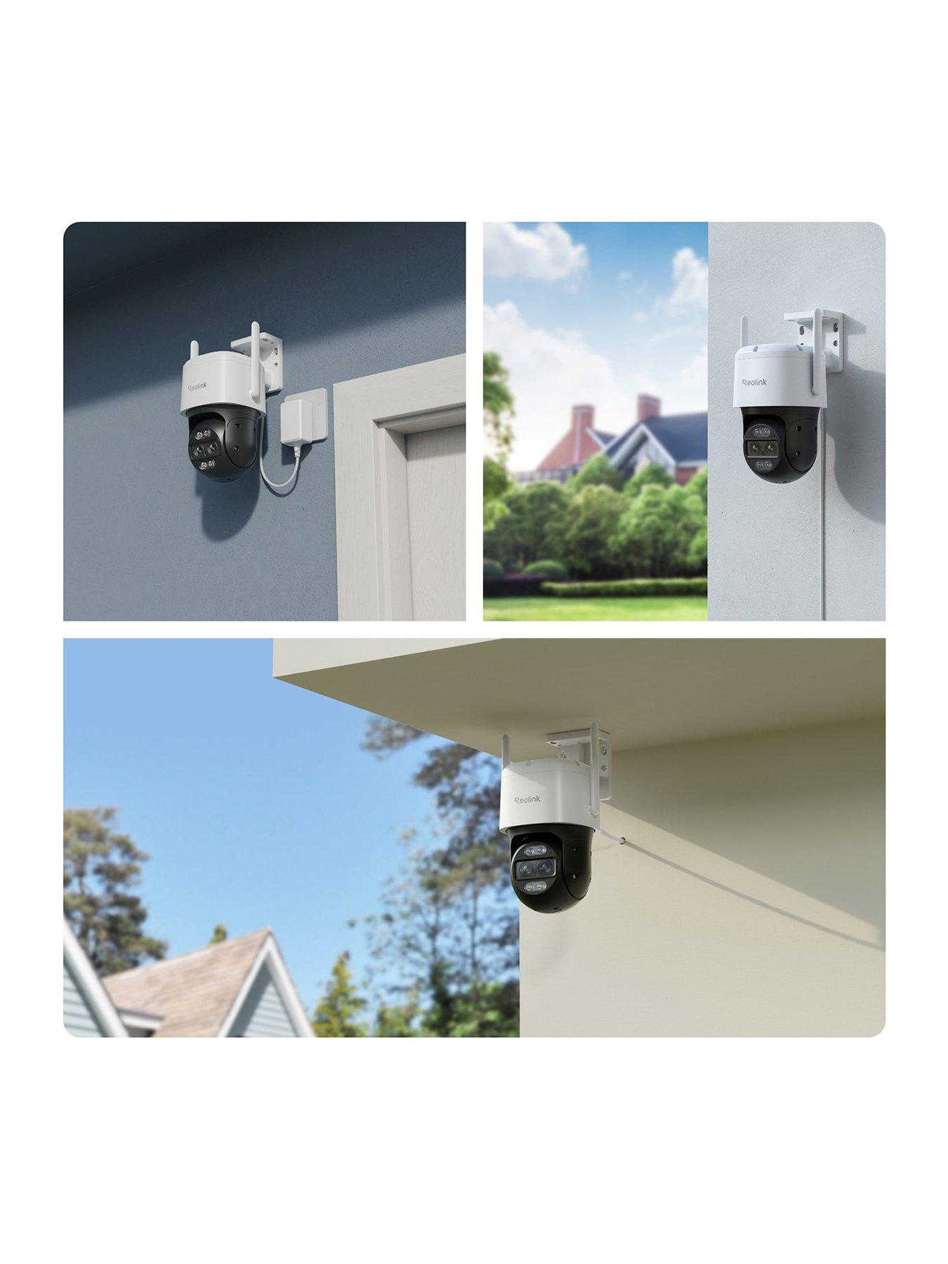 Image 2 of 7 of Reolink 4K Dual-Lens Outdoor Camera, 2.4/5Ghz Wi-Fi, Auto-Zoom Tracking, Pan&amp;Tilt, Night Vision Trackmix Series W760+64GB SD Card
