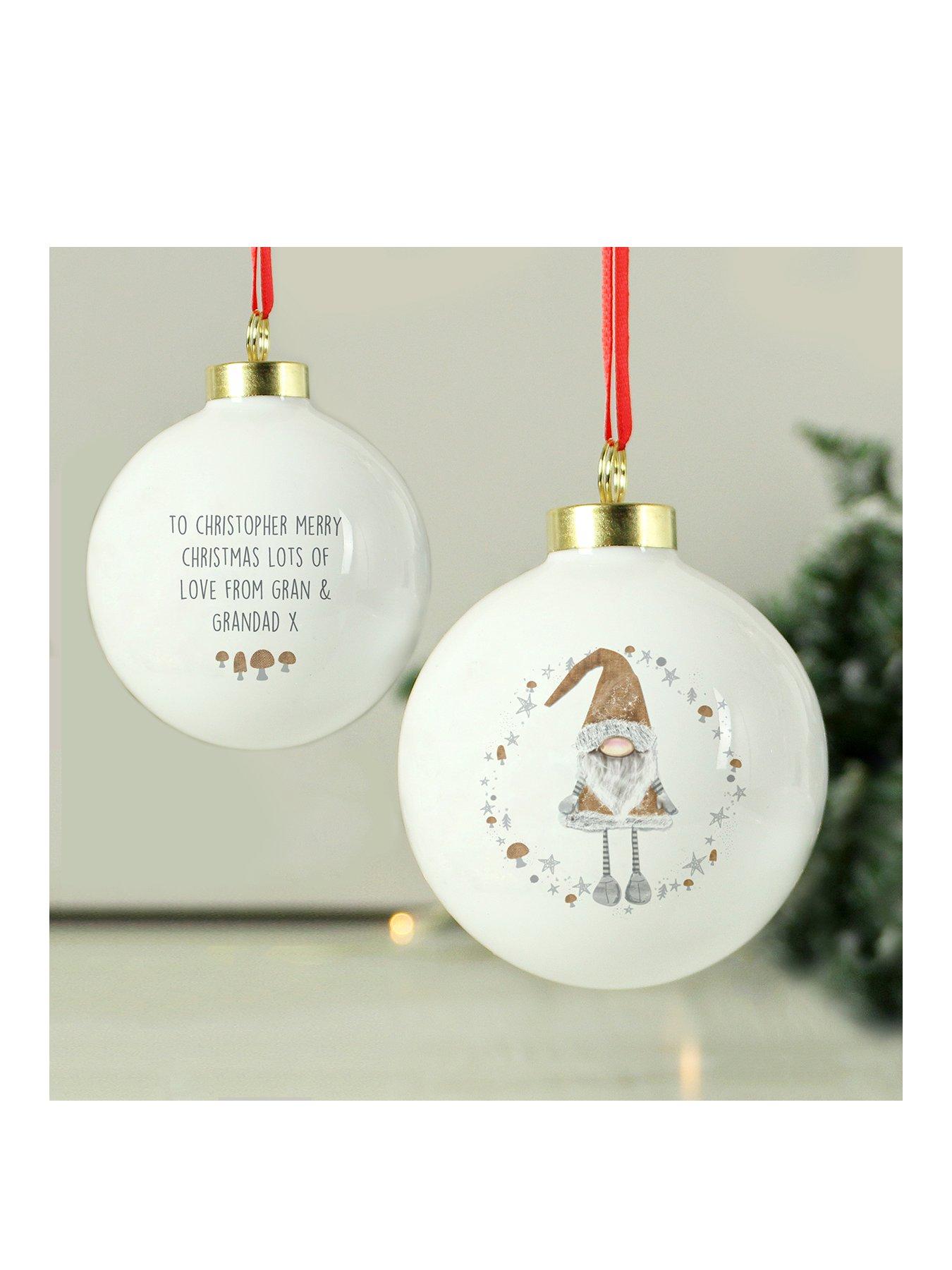 undefined Personalised Christmas Gonk Bauble