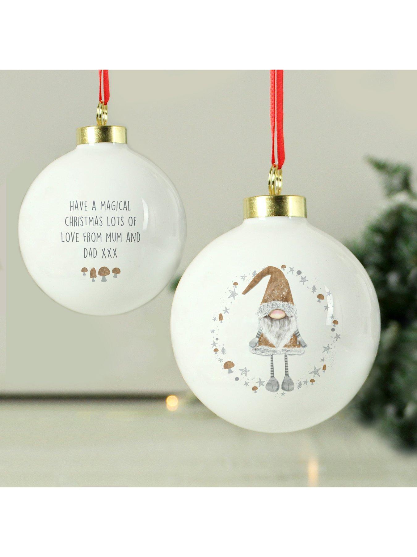 Image 3 of 3 of The Personalised Memento Company Personalised Christmas Gonk Bauble