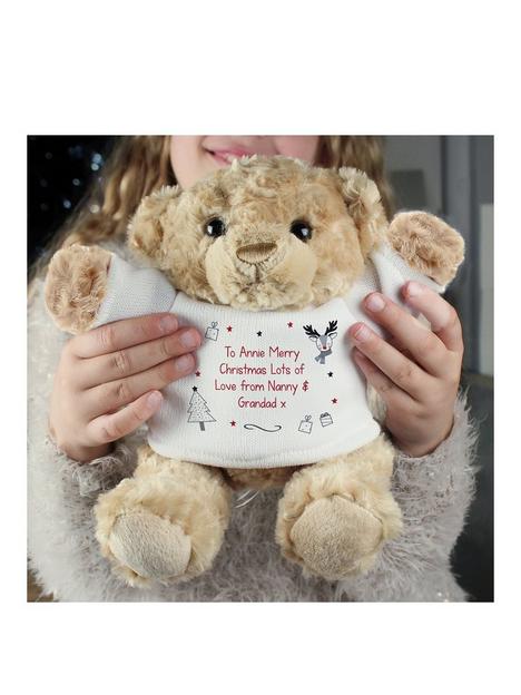 the-personalised-memento-company-personalised-christmas-keepsake-teddy-bear