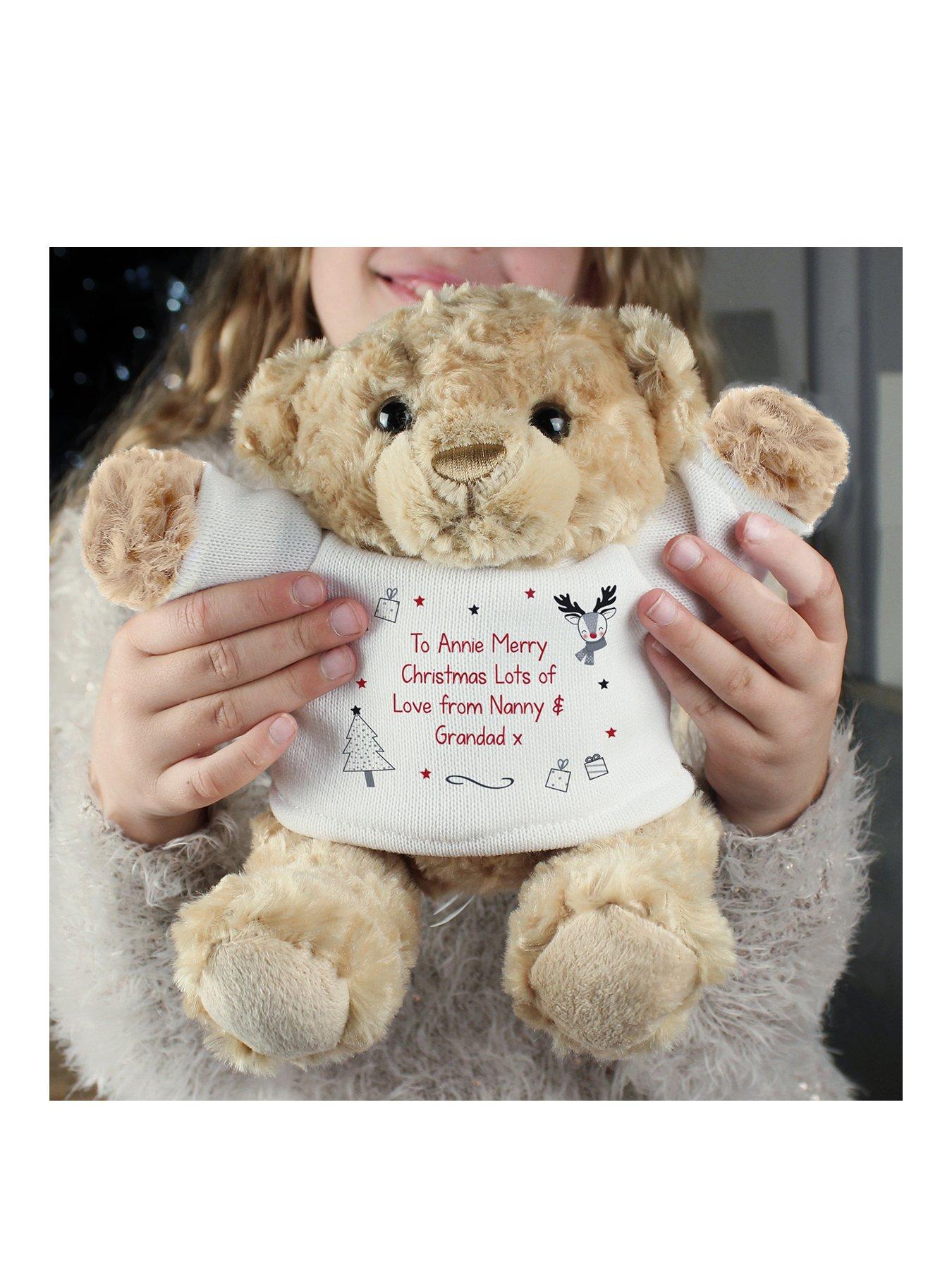 The Personalised Memento Company Personalised Christmas Keepsake Teddy Bear