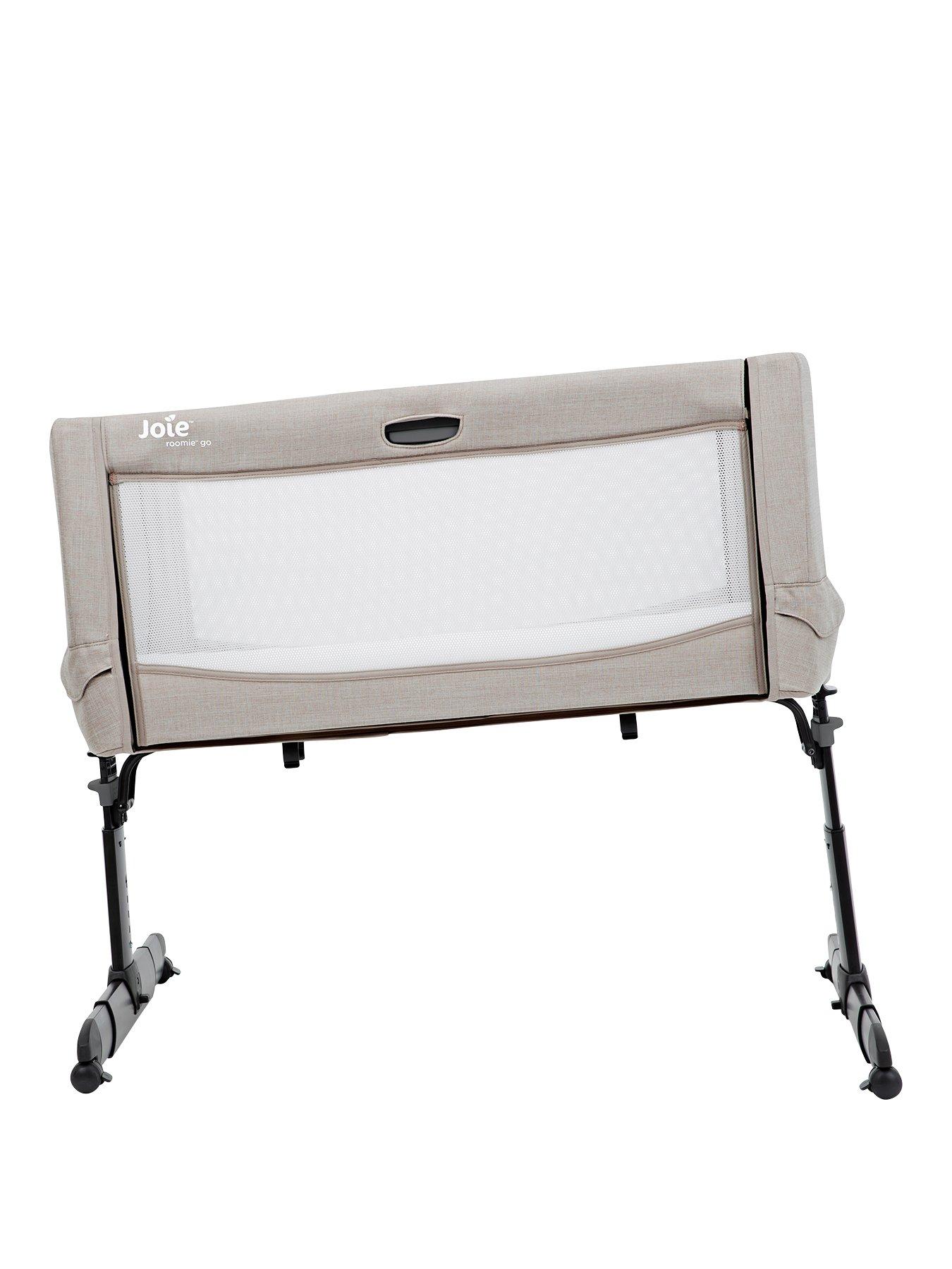  image of joie-roomie-go-bedside-cribnbsp--clay