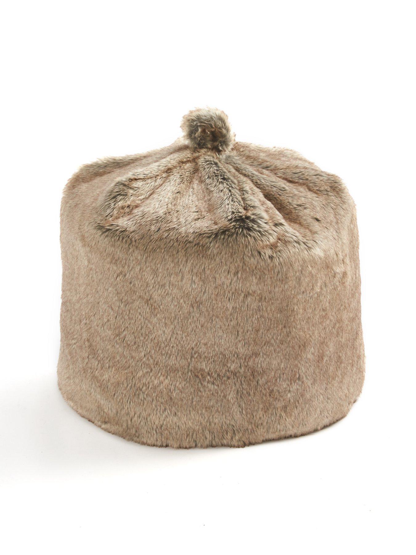 Image 1 of 4 of The Very Collection Bear Faux Fur Beanbag