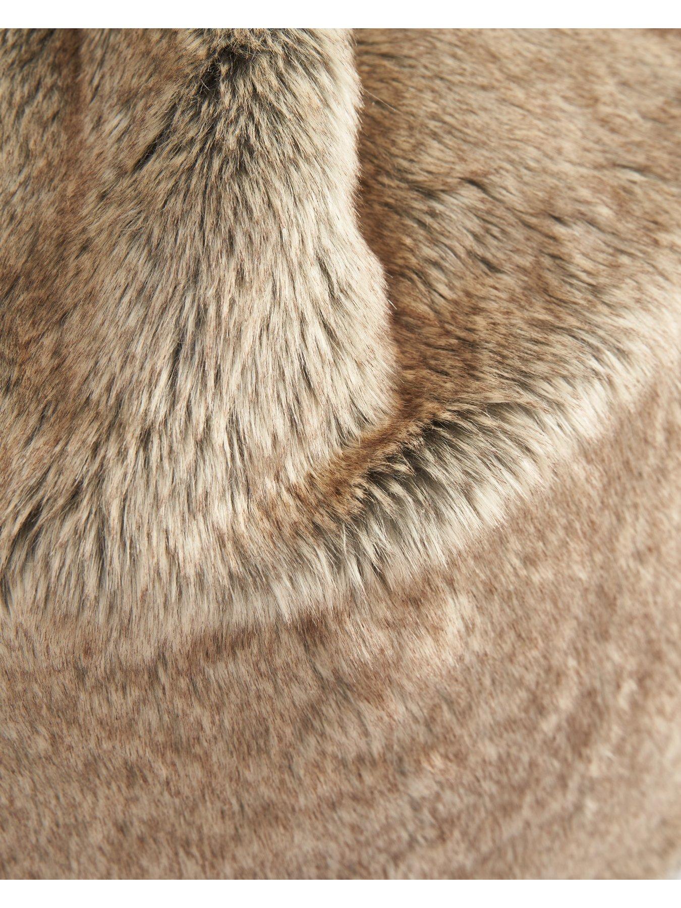 Image 4 of 4 of The Very Collection Bear Faux Fur Beanbag