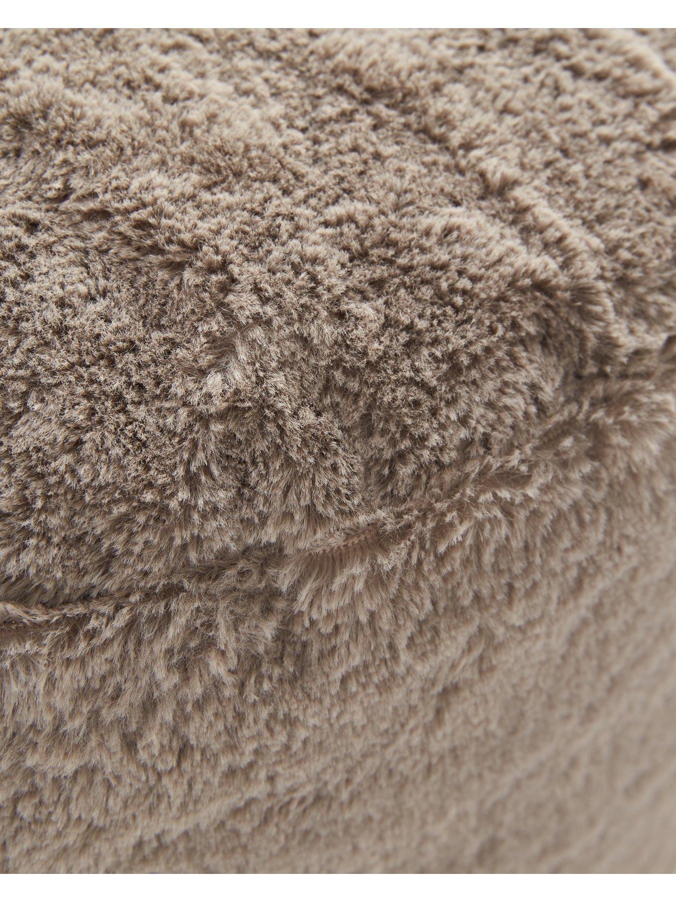  image of faux-fur-footstool
