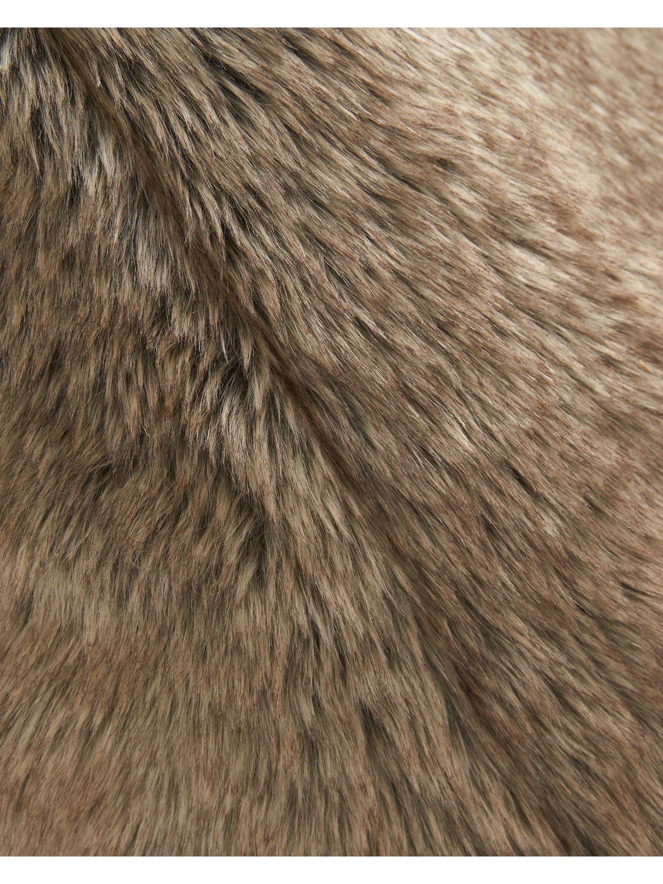 Image 3 of 4 of The Very Collection Bear Faux Fur Lounger