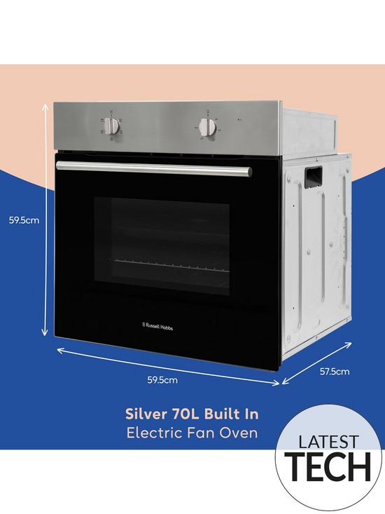 stillFront image of russell-hobbs-rhfeo7004ss-stainless-steel-70l-built-in-electric-fan-oven