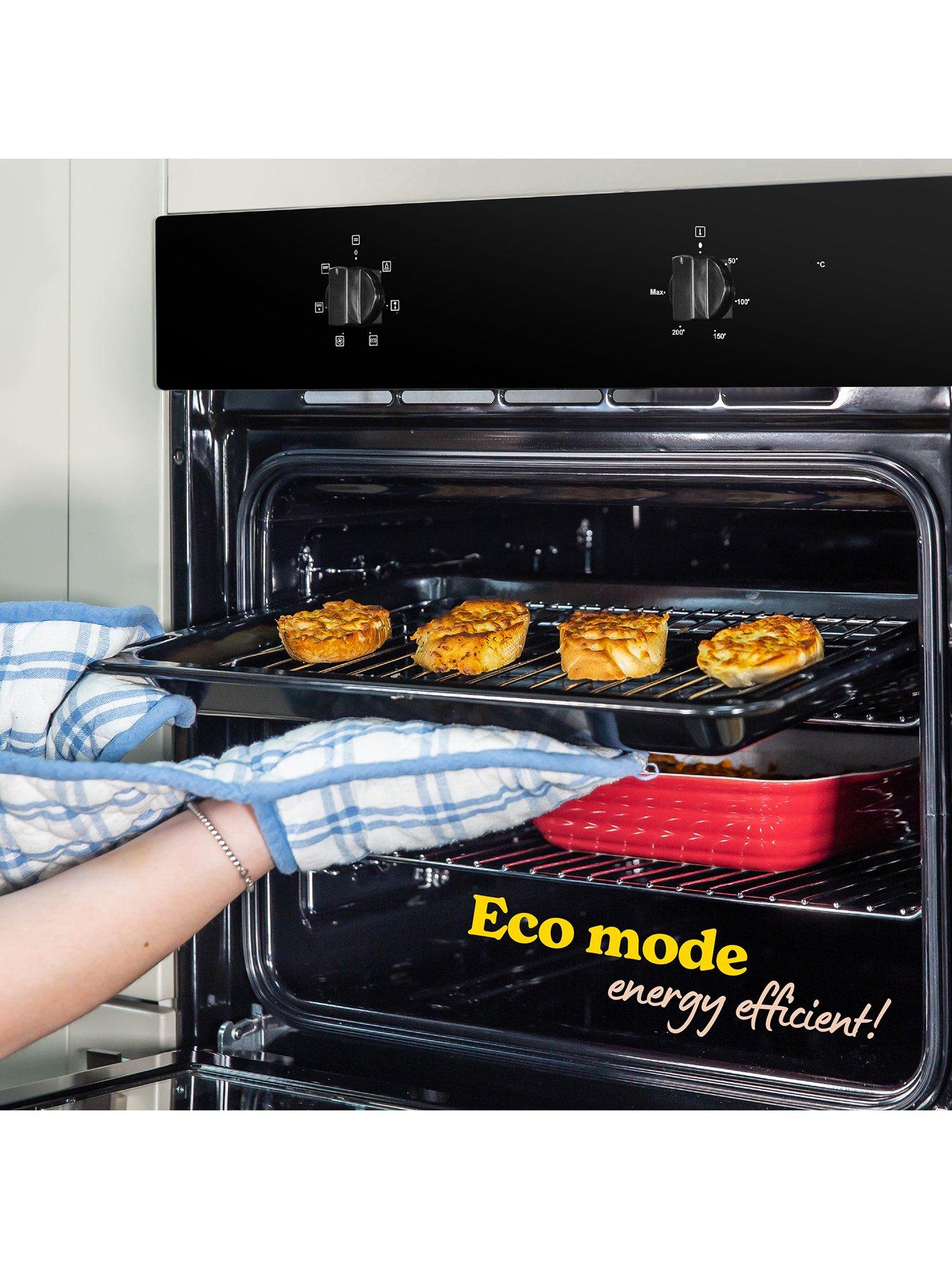  image of russell-hobbs-rhfeo7004b-black-70l-built-in-electric-fan-oven