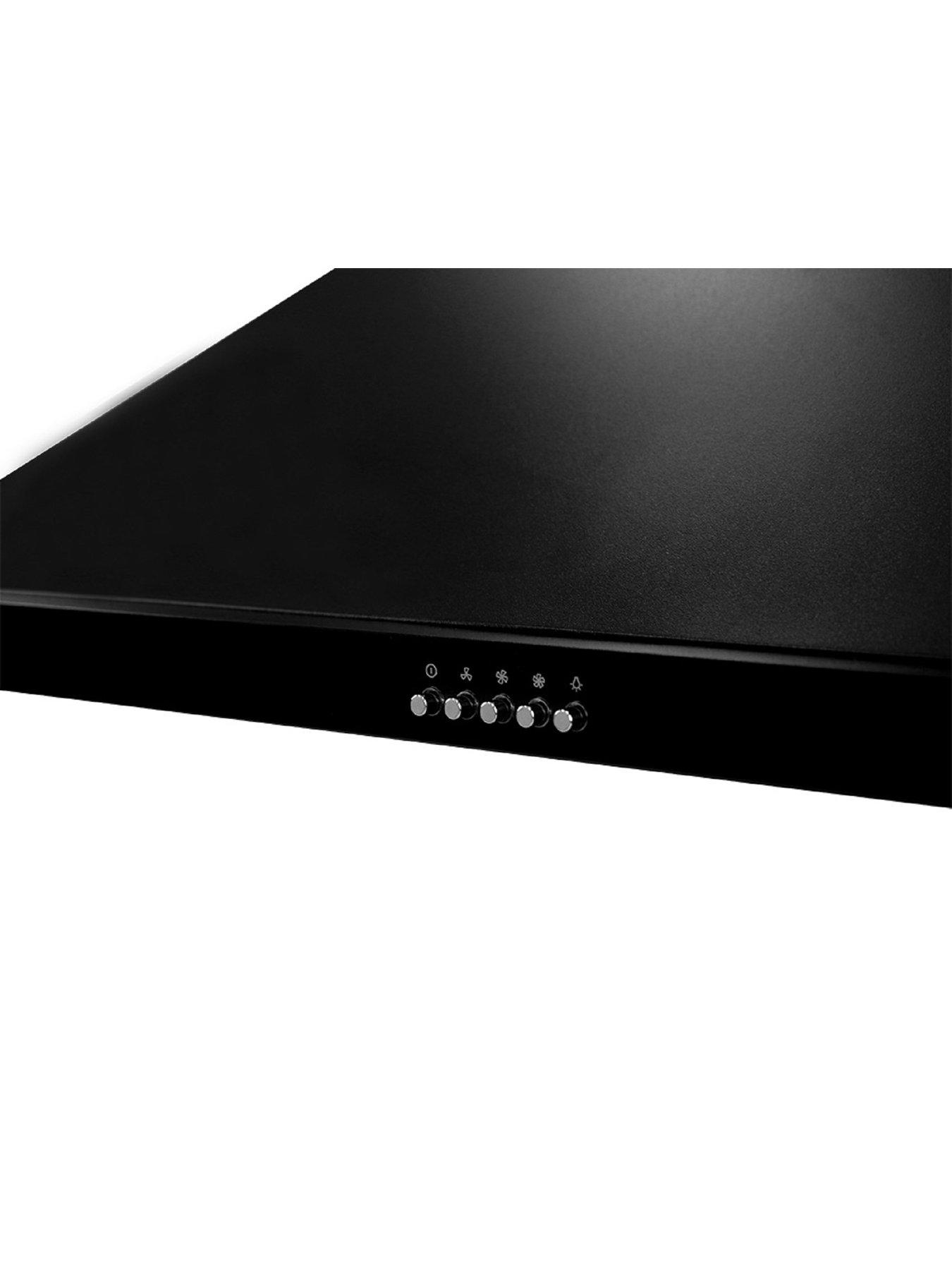 Image 3 of 6 of Russell Hobbs RHSCH901B-M 90CM WIDE BLACK STEEL CHIMNEY COOKER HOOD Black