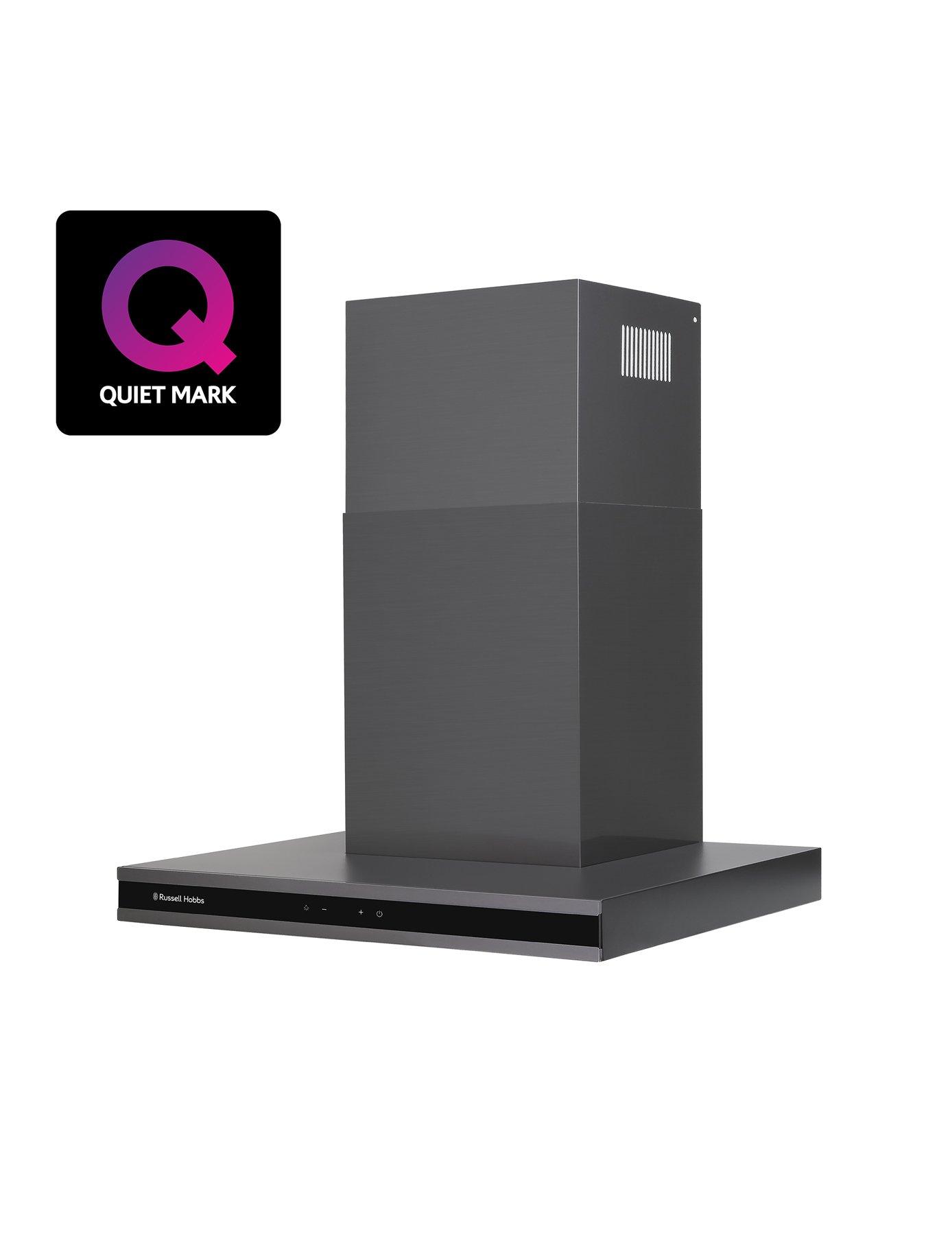  image of russell-hobbs-midnight-rhgch603ds-60cm-t-shaped-chimney-cooker-hood-dark-steel