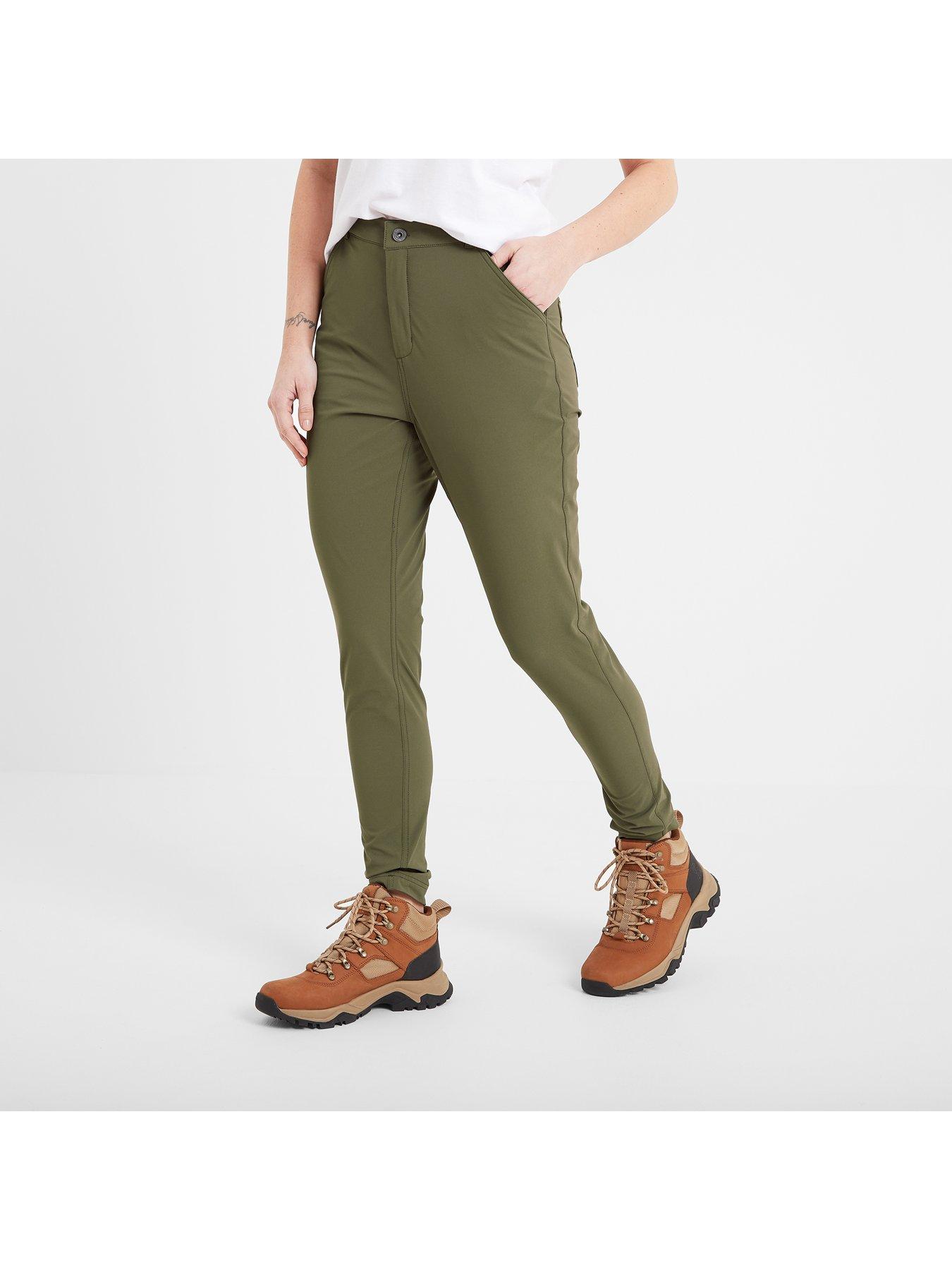 Women's Milton Skinny Fit Waterproof Walking Trousers - Khaki