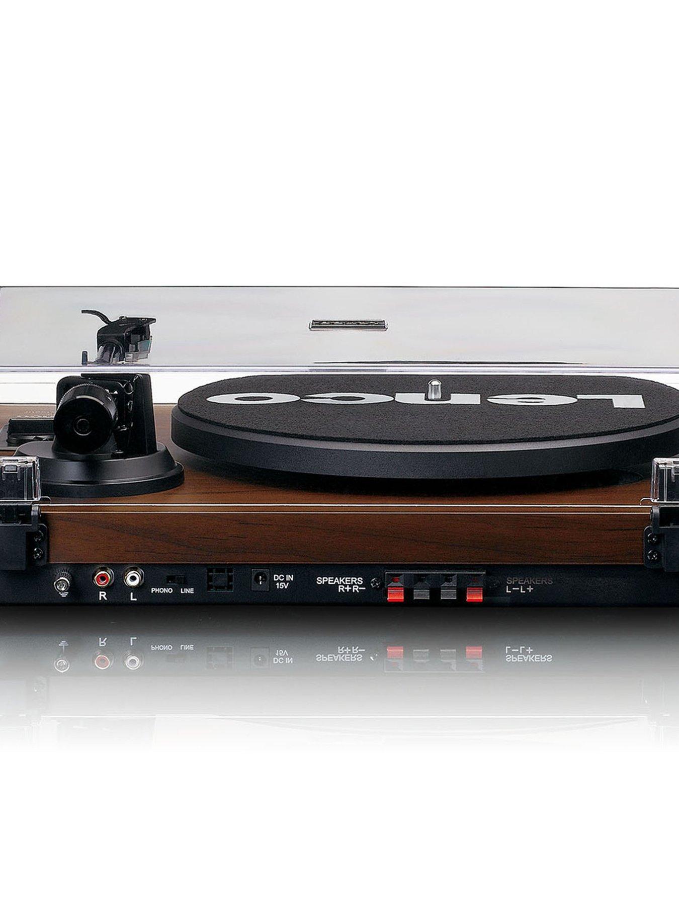 image of lenco-ls-600wa-turntable-with-2xnbsp30w-speakers-bluetooth-at-vm95e-cartridge