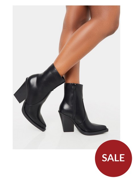 public-desire-jessie-black-pu-ankle-boots