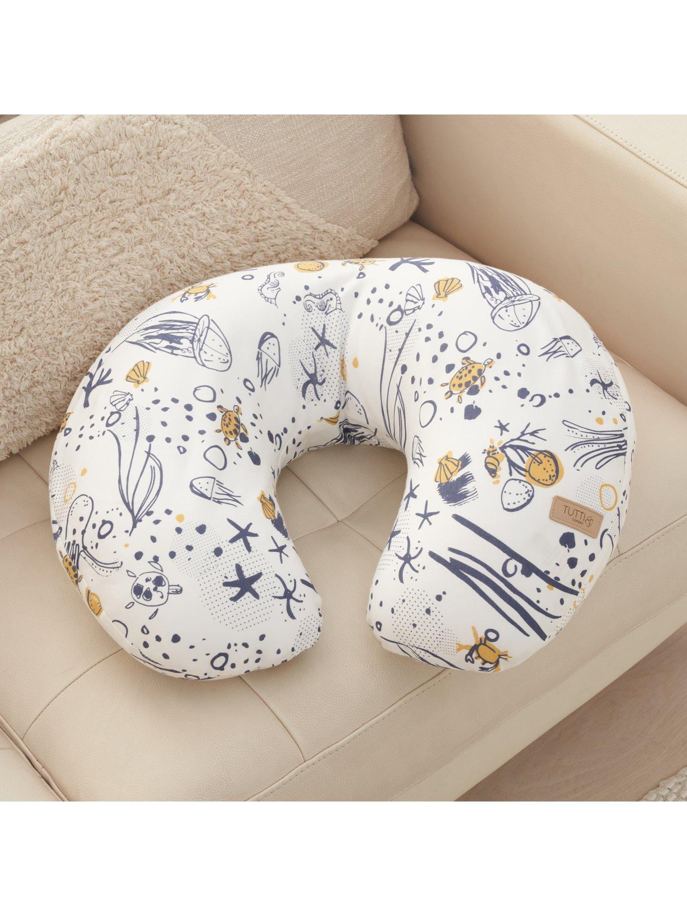  image of tutti-bambini-baby-feeding-nursing-pillow-our-planet-whiteblue