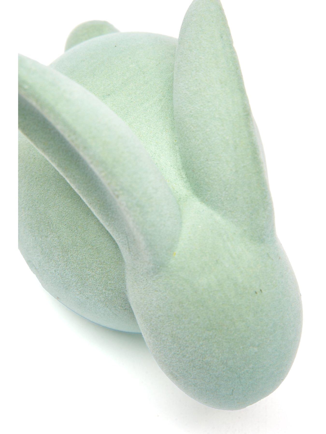 Image 4 of 6 of Very Home Set of 2 Flocked Spring/ Easter Rabbit Decorations