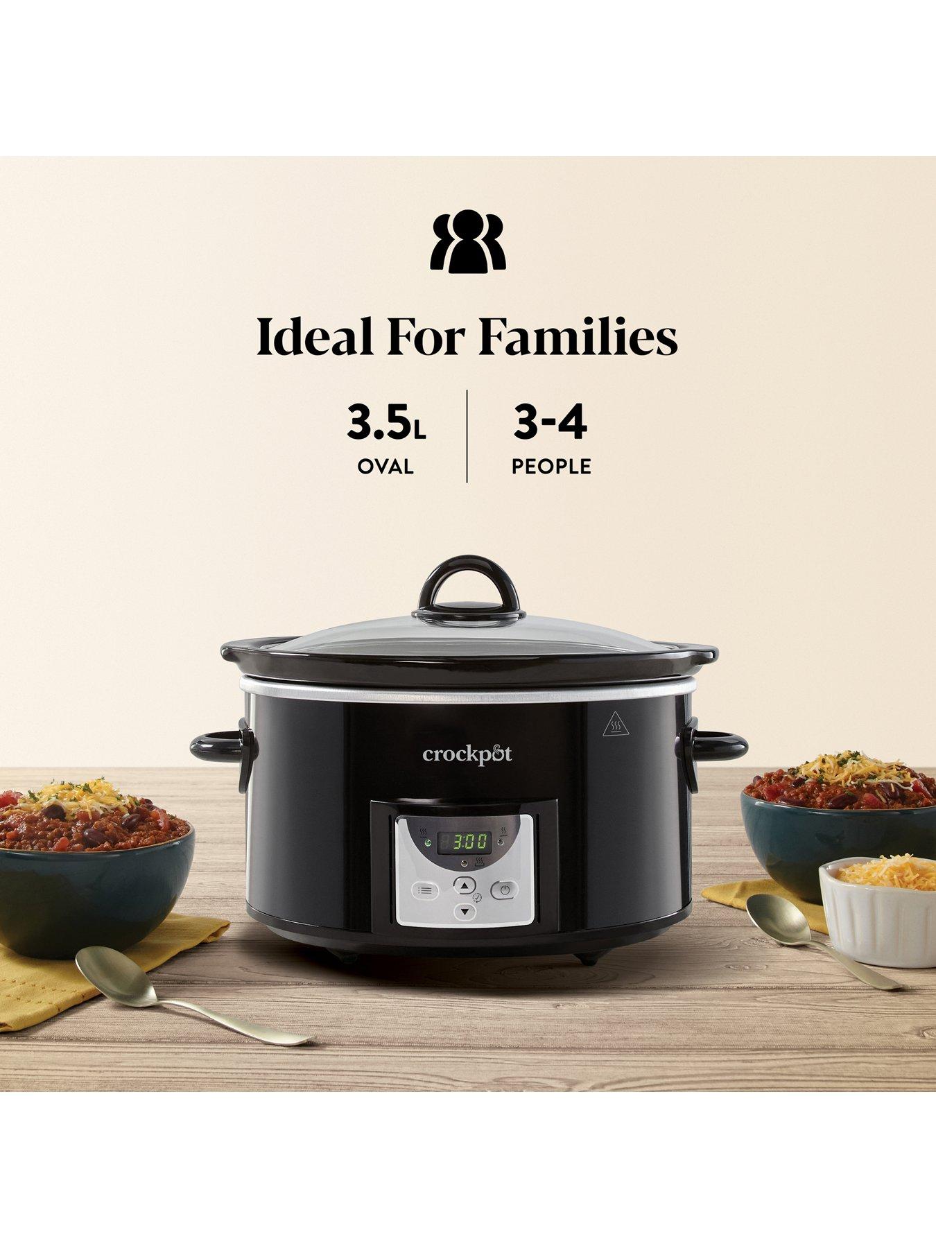 Buy Crockpot 3.5L Digital Slow Cooker - Black, Slow cookers