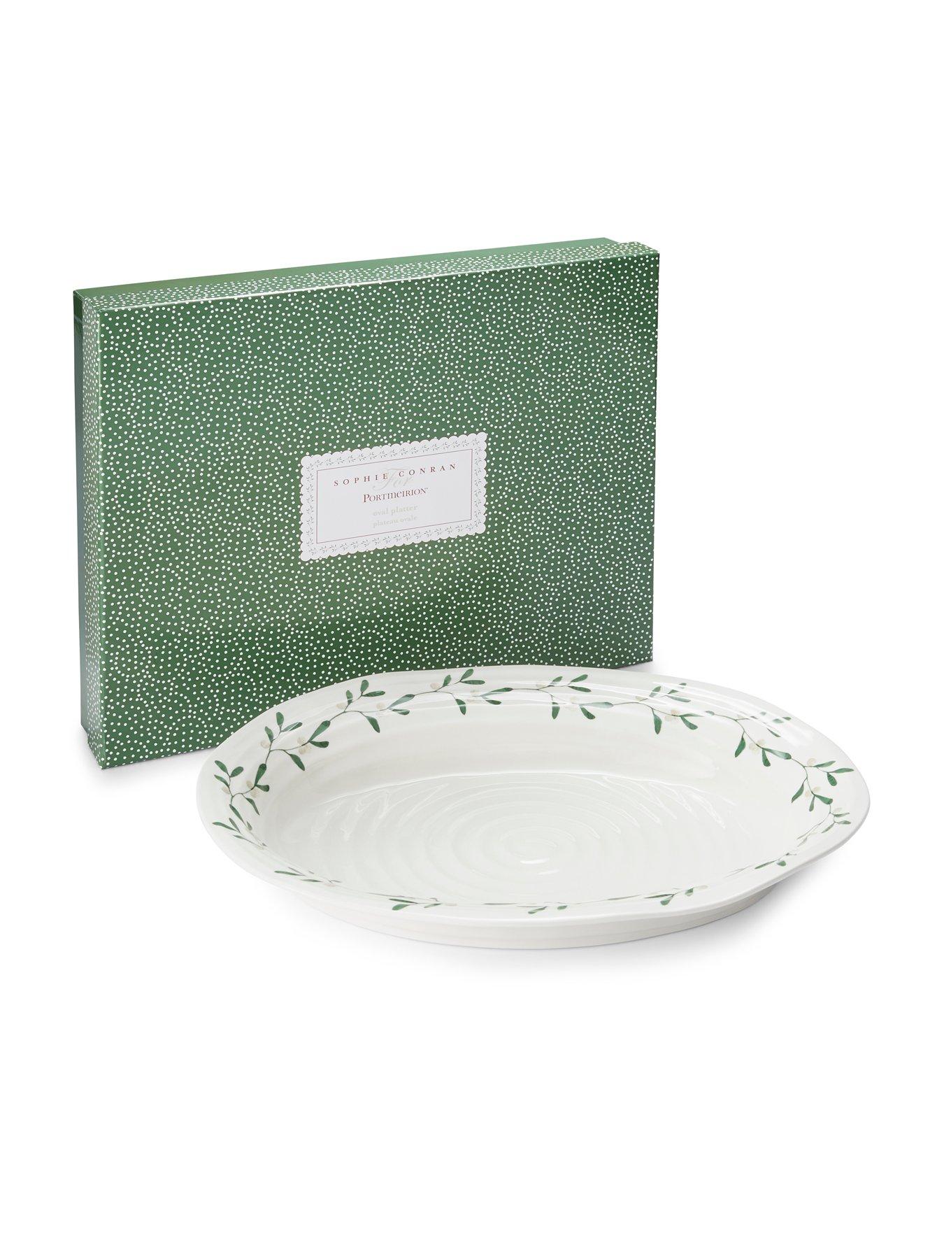 Image 3 of 4 of Portmeirion Sophie Conran Mistletoe Oval Christmas&nbsp;Platter