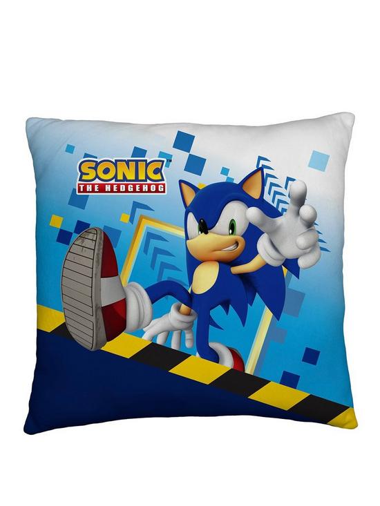 stillFront image of sonic-the-hedgehog-sonic-bounce-cushion-40-x-40cm