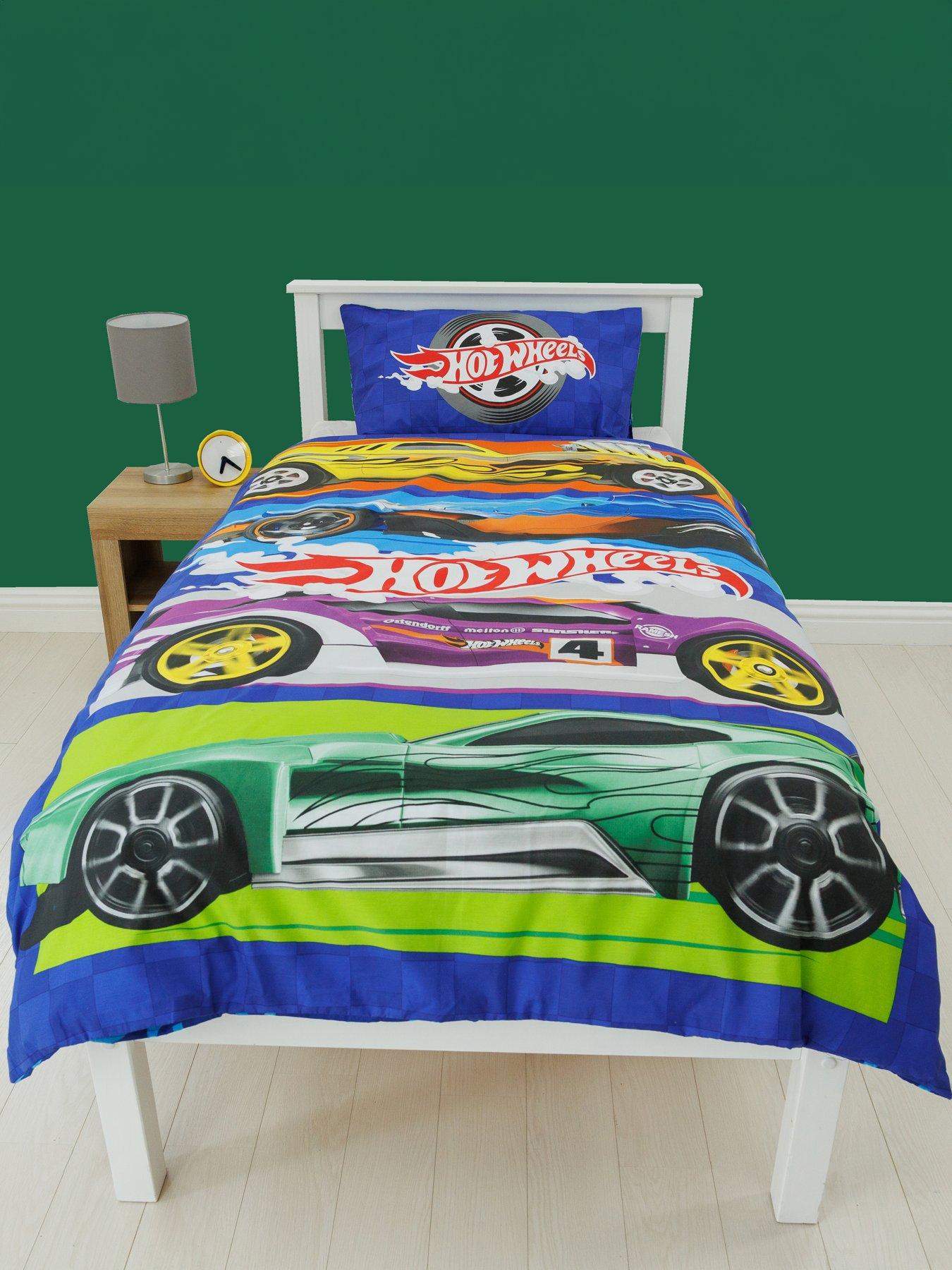 Hot Wheels Single Panel Duvet Cover Set - Multi